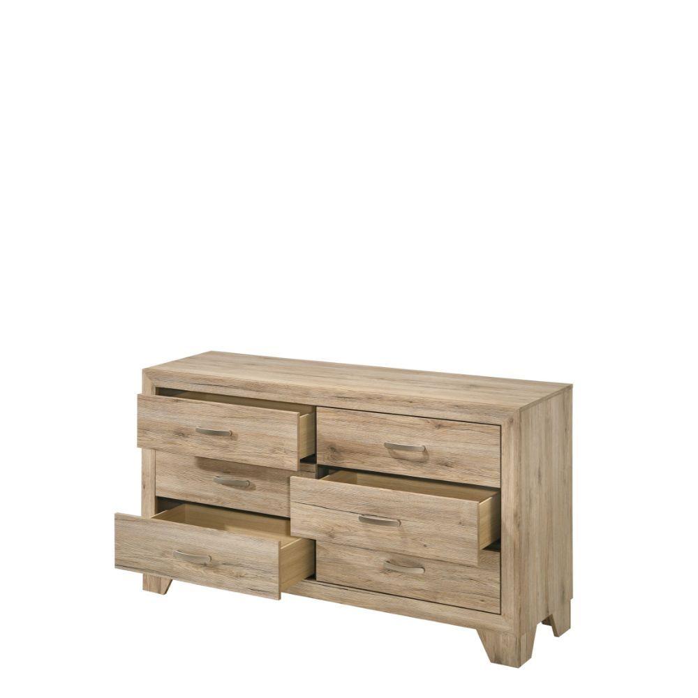 

    
Modern Natural Wood Dresser With Mirror Acme Miquell 28045-D-2PCS
