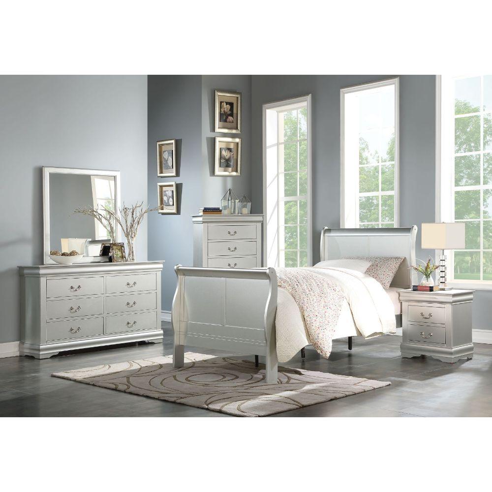 

                    
Acme Furniture Louis Philippe III Twin bed Platinum  Purchase 
