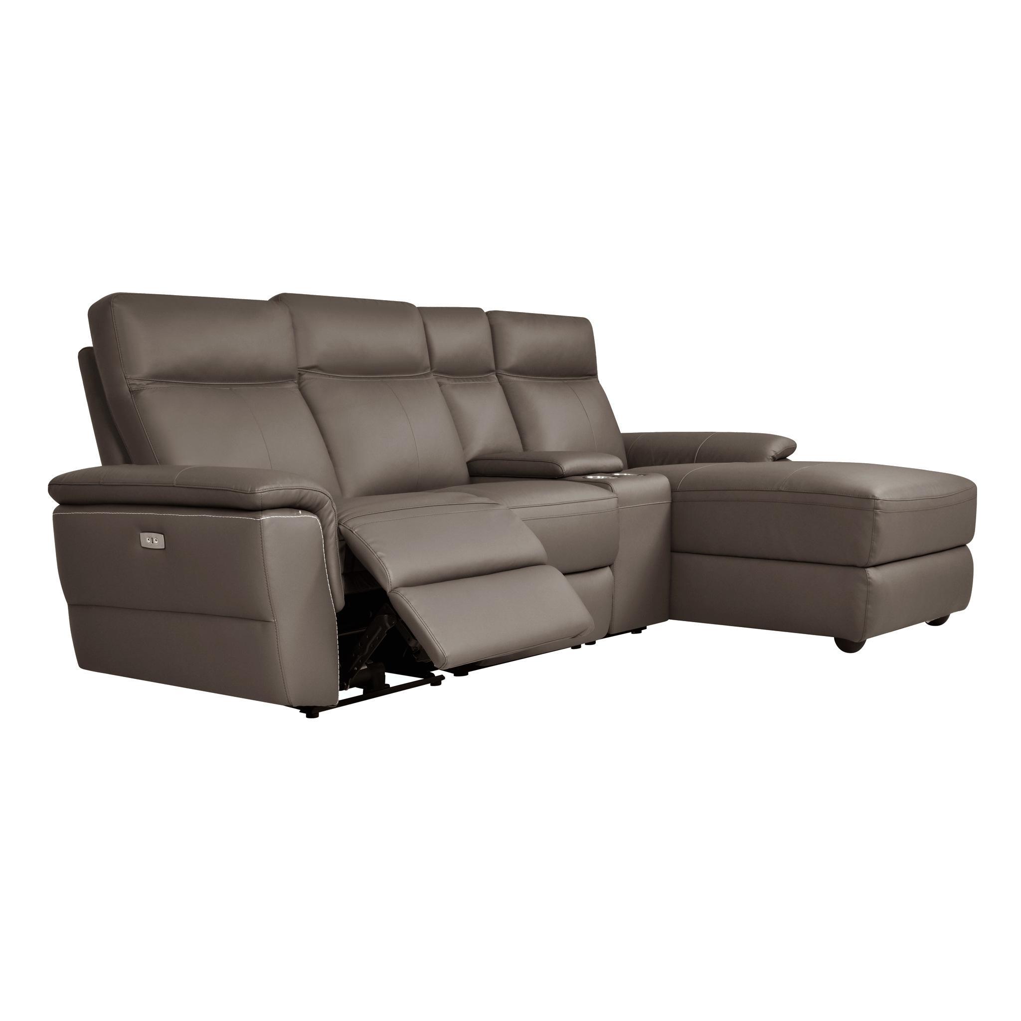 

                    
Homelegance 8308*4LC5ROlympia Power Reclining Sectional Brown Top grain leather Purchase 
