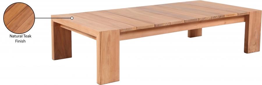 

    
Meridian Furniture Tulum Patio Coffee Table 353-CT Patio Coffee Table Teak 353-CT
