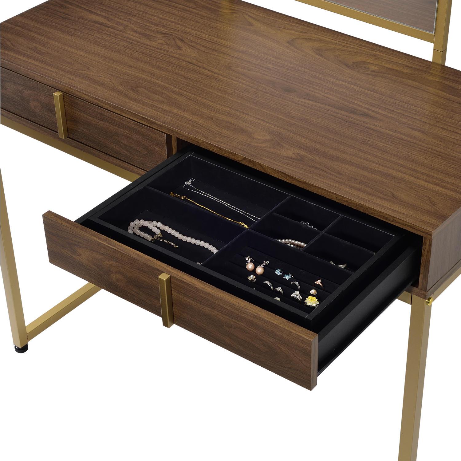 

                    
Acme Furniture AC00670 Coleen Vanity desk &amp; stool Walnut  Purchase 
