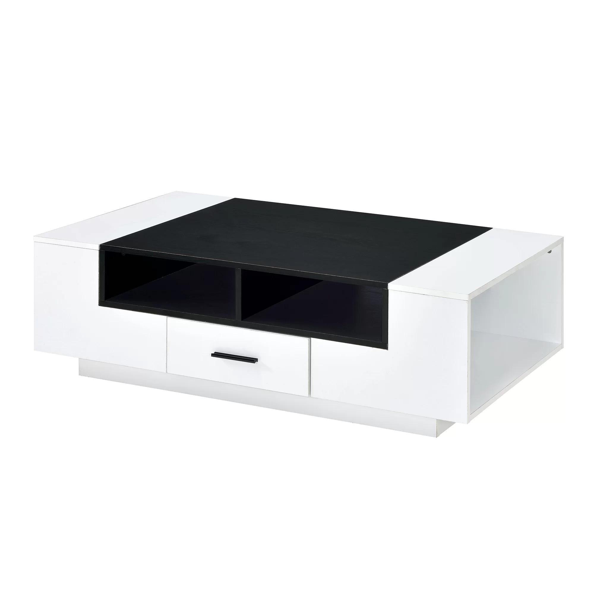 

    
Contemporary White & Black Coffee Table by Acme Armour 83135
