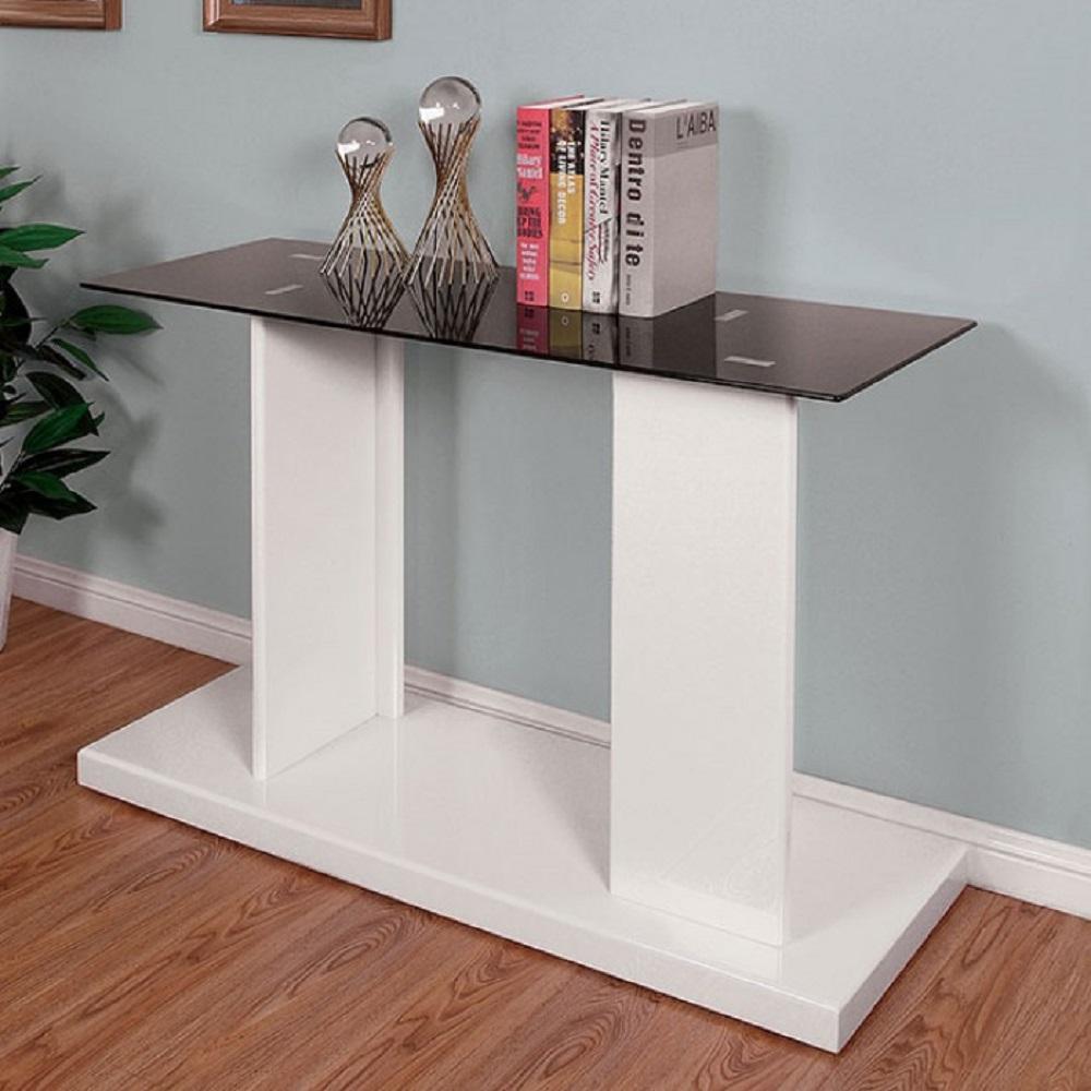 Contemporary Sofa Table CM4567WH-S Mannedorf CM4567WH-S in White 