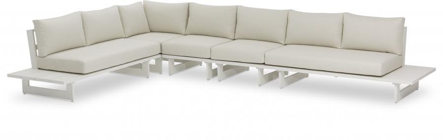 

    
Contemporary White/Cream Aluminium Patio Modular Sectional Sec2A Meridian Furniture Maldives 337Cream-Sec2A
