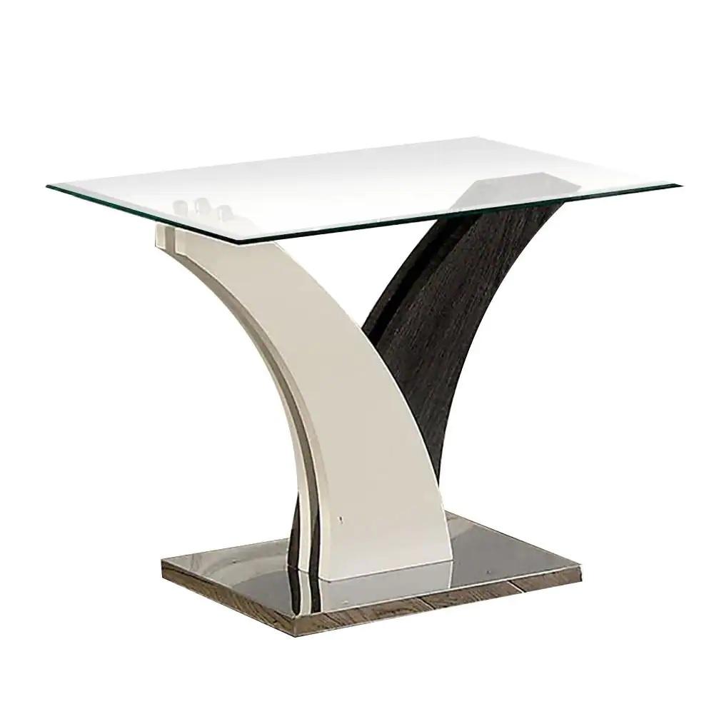 Contemporary End Table CM4244E Sloane CM4244E in Dark Gray, White 