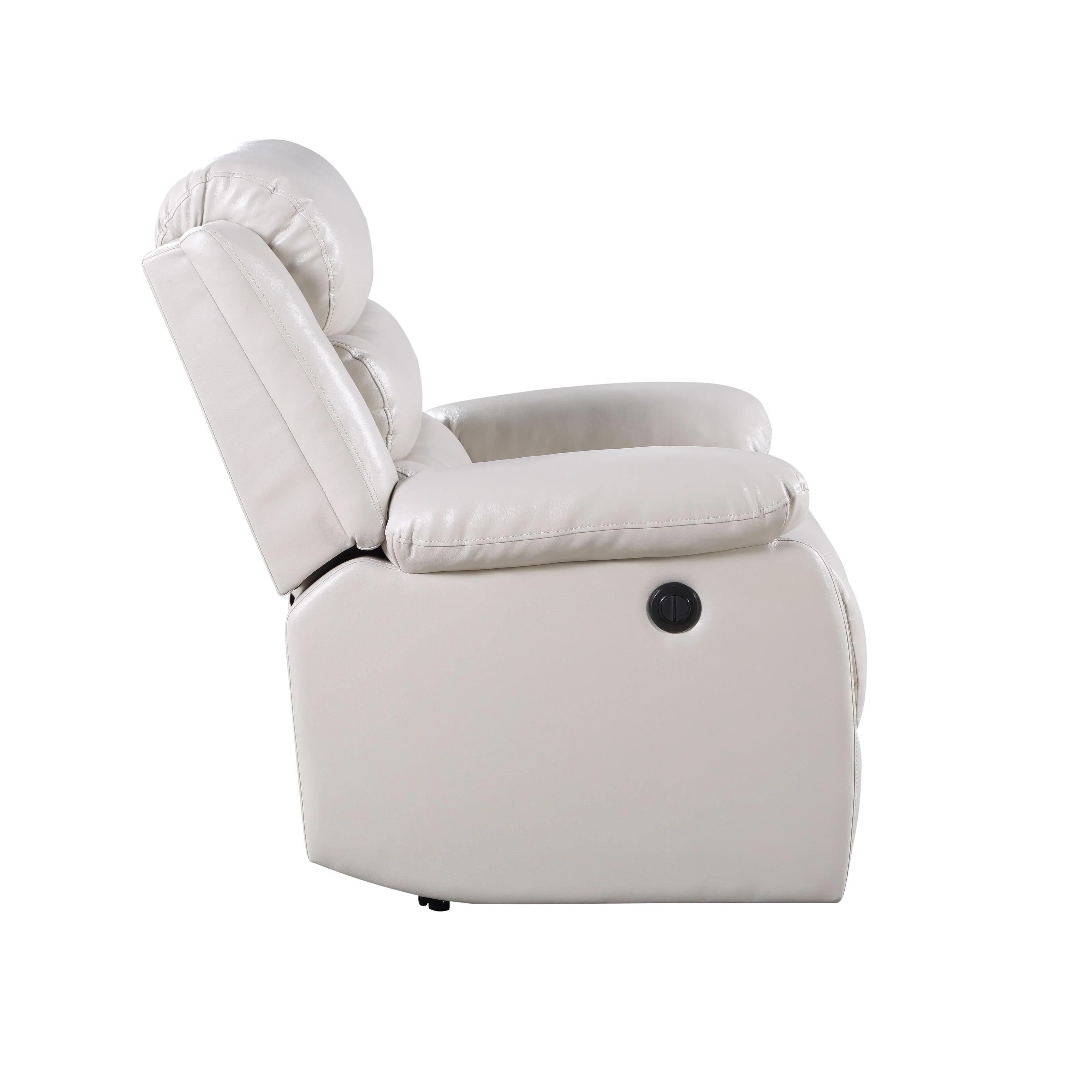 

                    
Acme Furniture Eilbra Recliner White Faux Leather Purchase 
