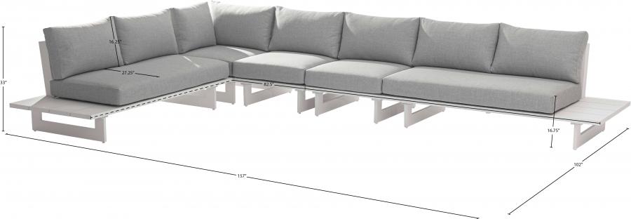 

                    
Meridian Furniture Maldives Patio Modular Sectional Sec2A 337Grey-Sec2A Patio Modular Sectional Light Grey/White Fabric Purchase 
