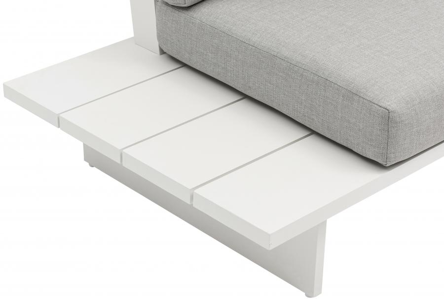 

    
 Shop  Contemporary White/Light Grey Aluminium Patio Modular Sectional Sec2A Meridian Furniture Maldives 337Grey-Sec2A
