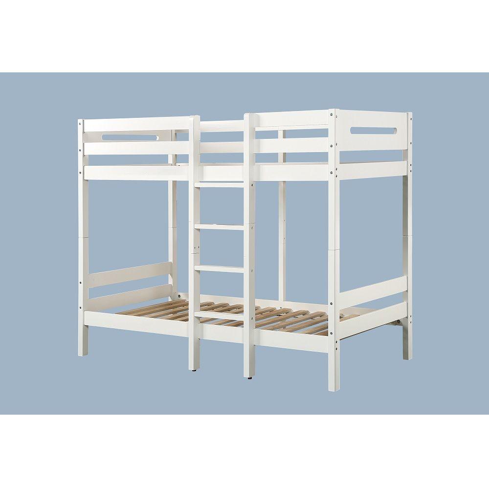 

    
Acme Furniture Esin Twin Bunk Bed BD01864 Bunk Bed White BD01864
