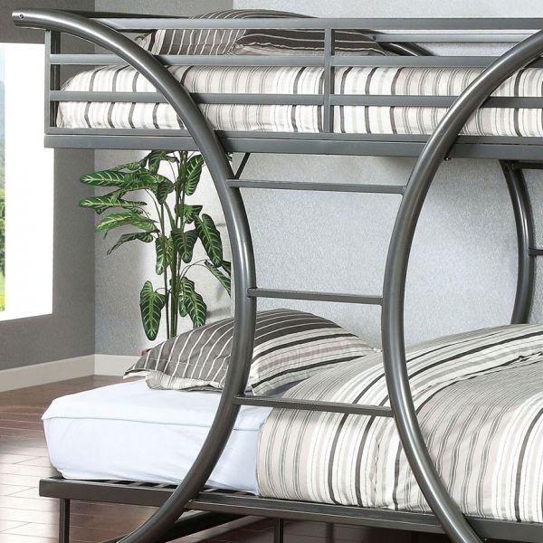 

        
Furniture of America LEXIS CM-BK1036GM Bunk Bed Gray  00847289069096
