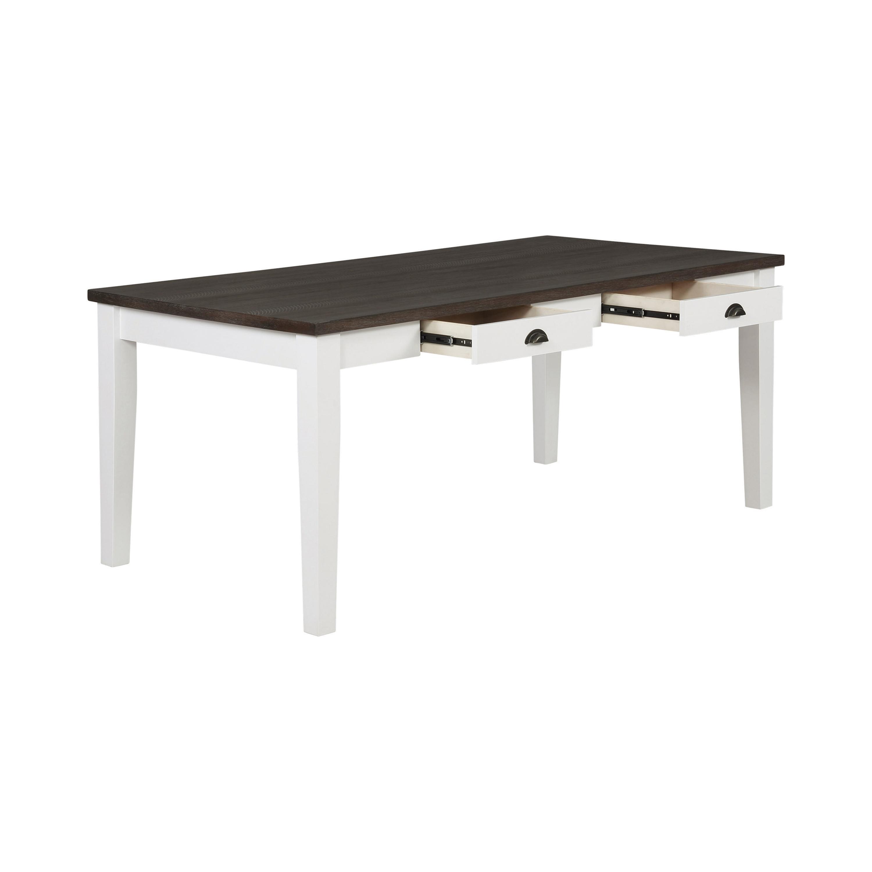 Cottage Dining Table 109541 Kingman 109541 in Espresso, White 