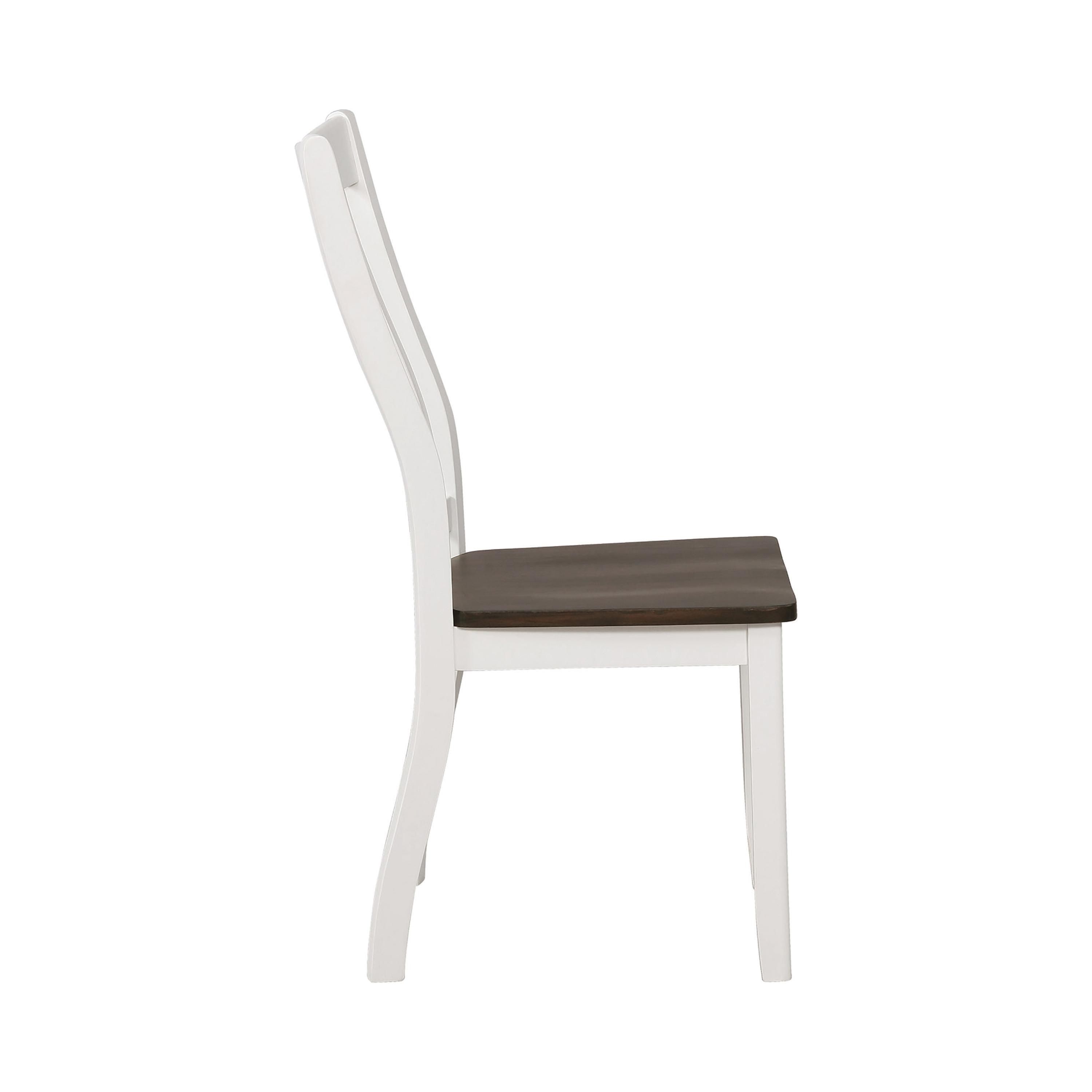 

    
Coaster 109542 Kingman Side Chair Set Espresso/White 109542
