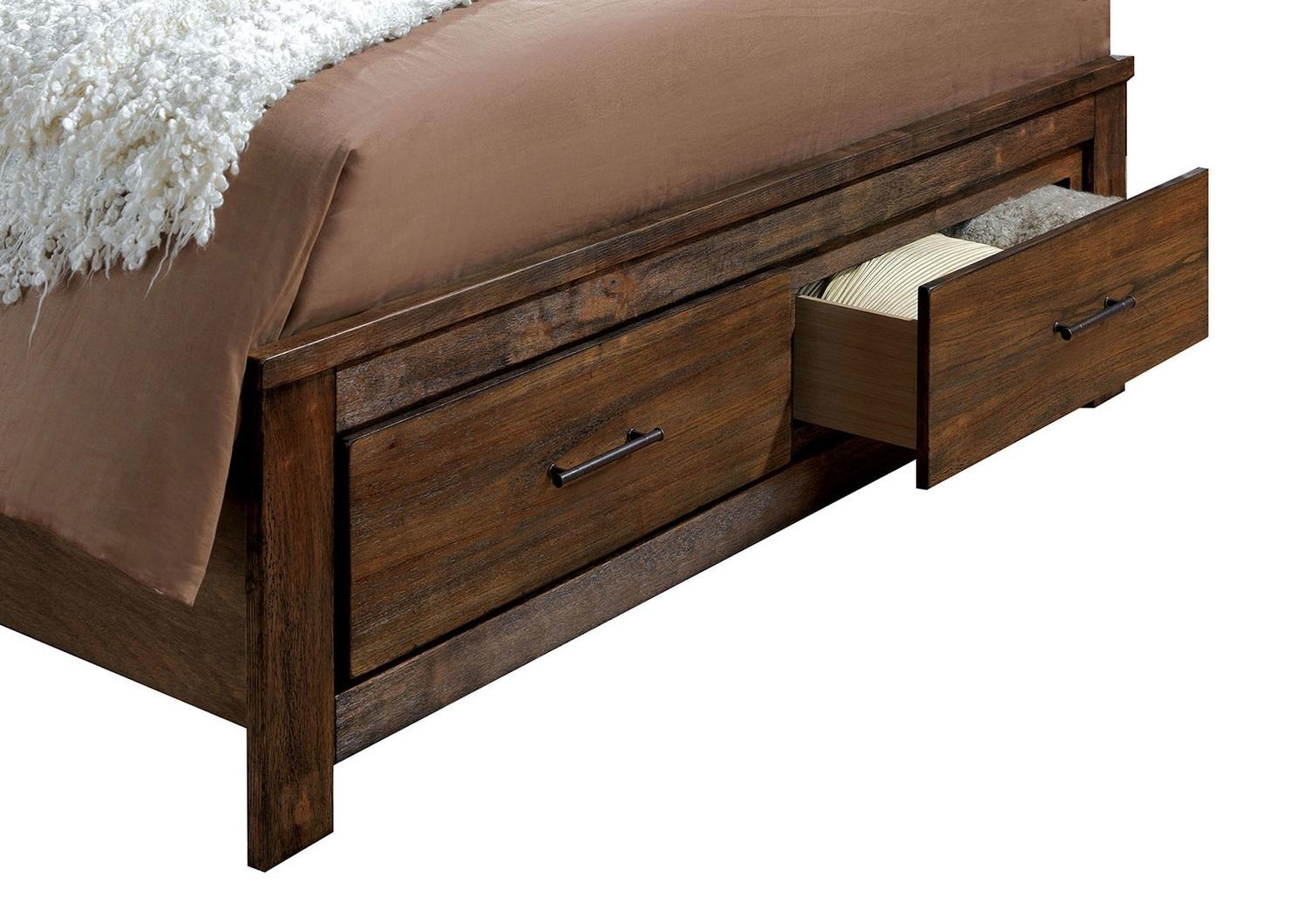 

    
Furniture of America CM7072-Q Elkton Storage Bed Oak CM7072-Q
