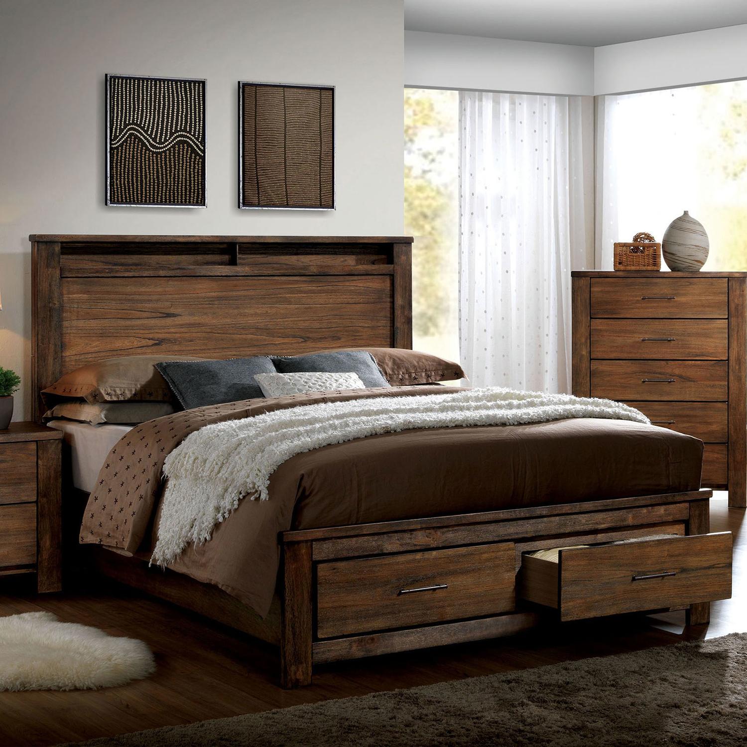 

                    
Furniture of America CM7072-Q Elkton Storage Bed Oak  Purchase 
