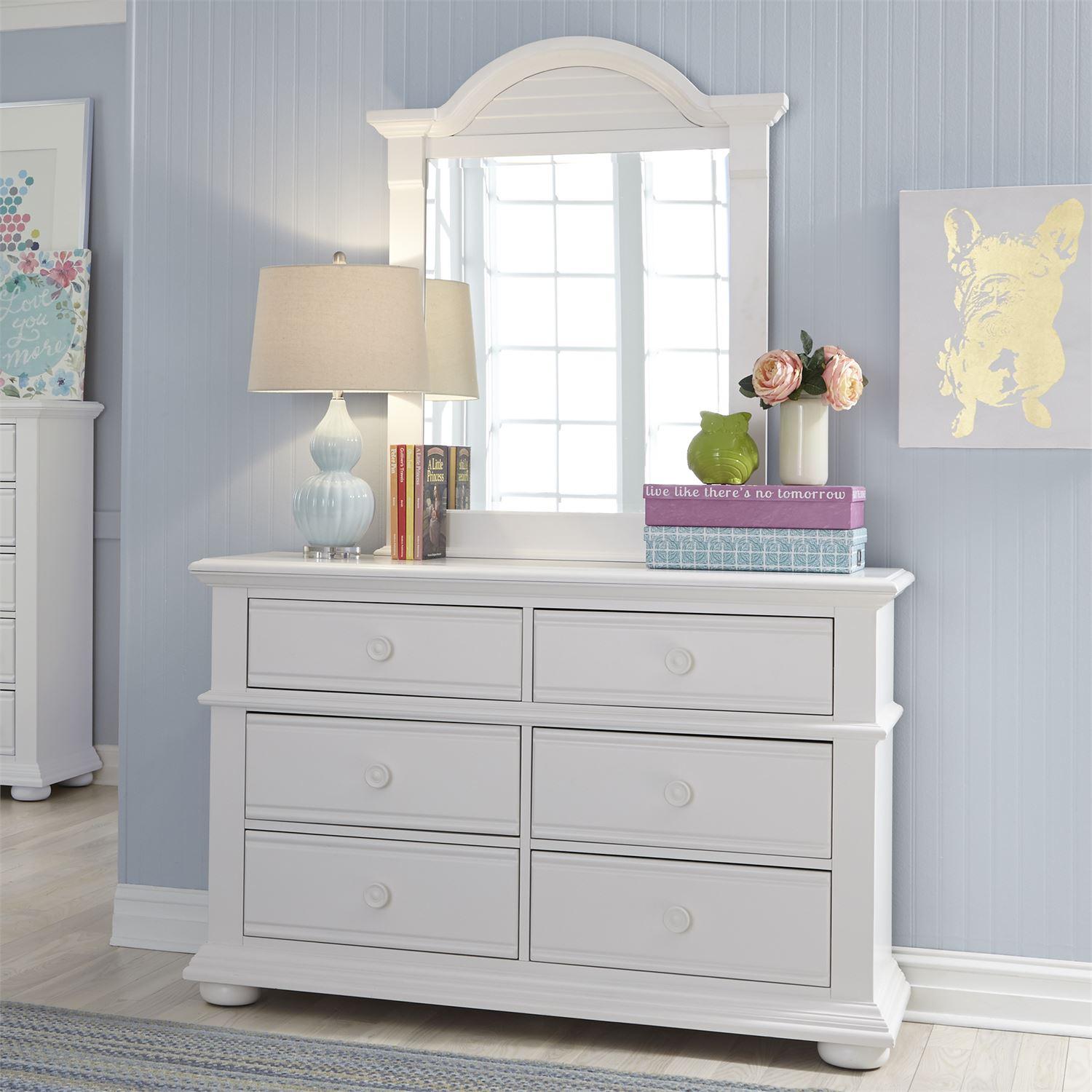 

    
Oyster White Finish Combo Dresser & Mirror Summer House (607-YBR) Liberty Furniture
