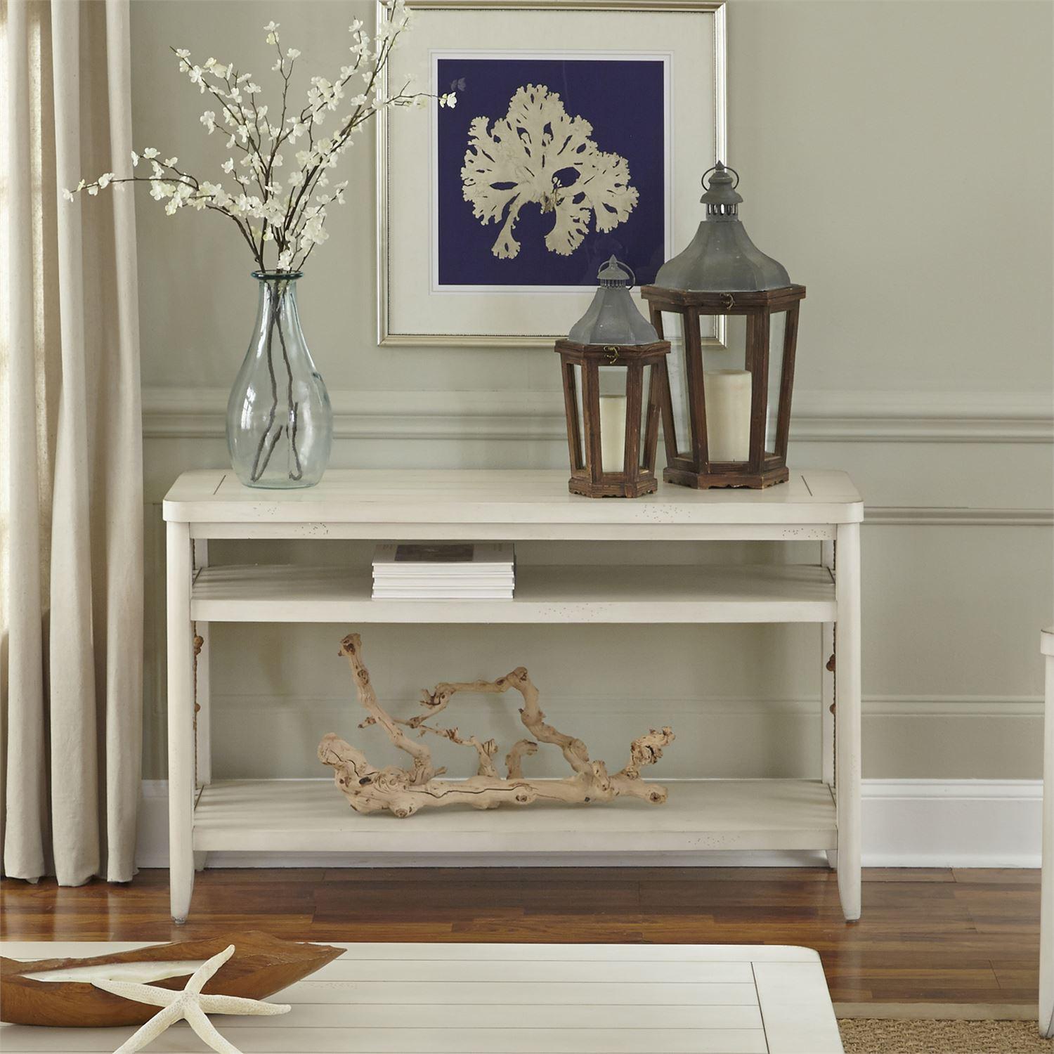 

    
Cottage White Wood Console Table Dockside II (469-OT) Liberty Furniture
