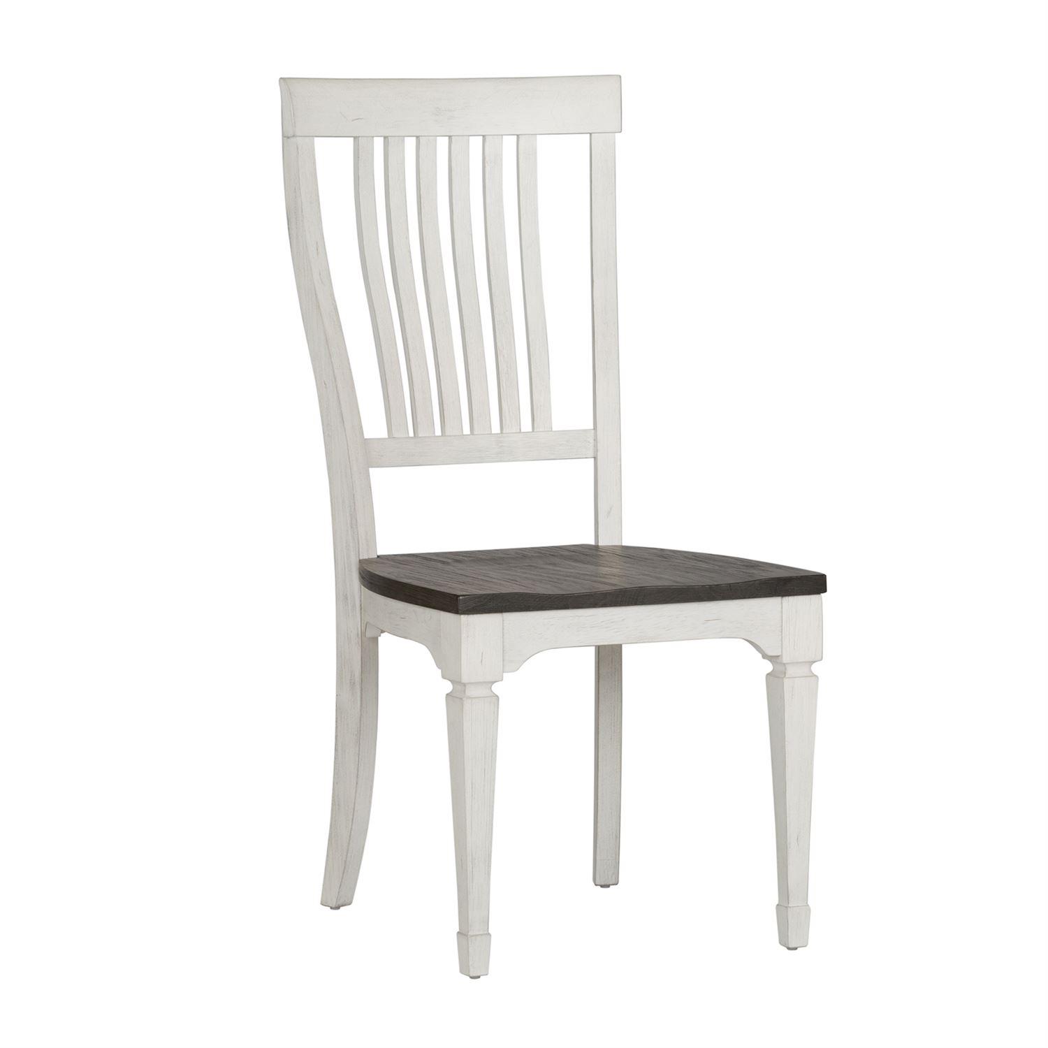 

    
Cottage White Wood Dining Side Chairs 2 pcs Allyson Park (417-DR) Liberty Furniture
