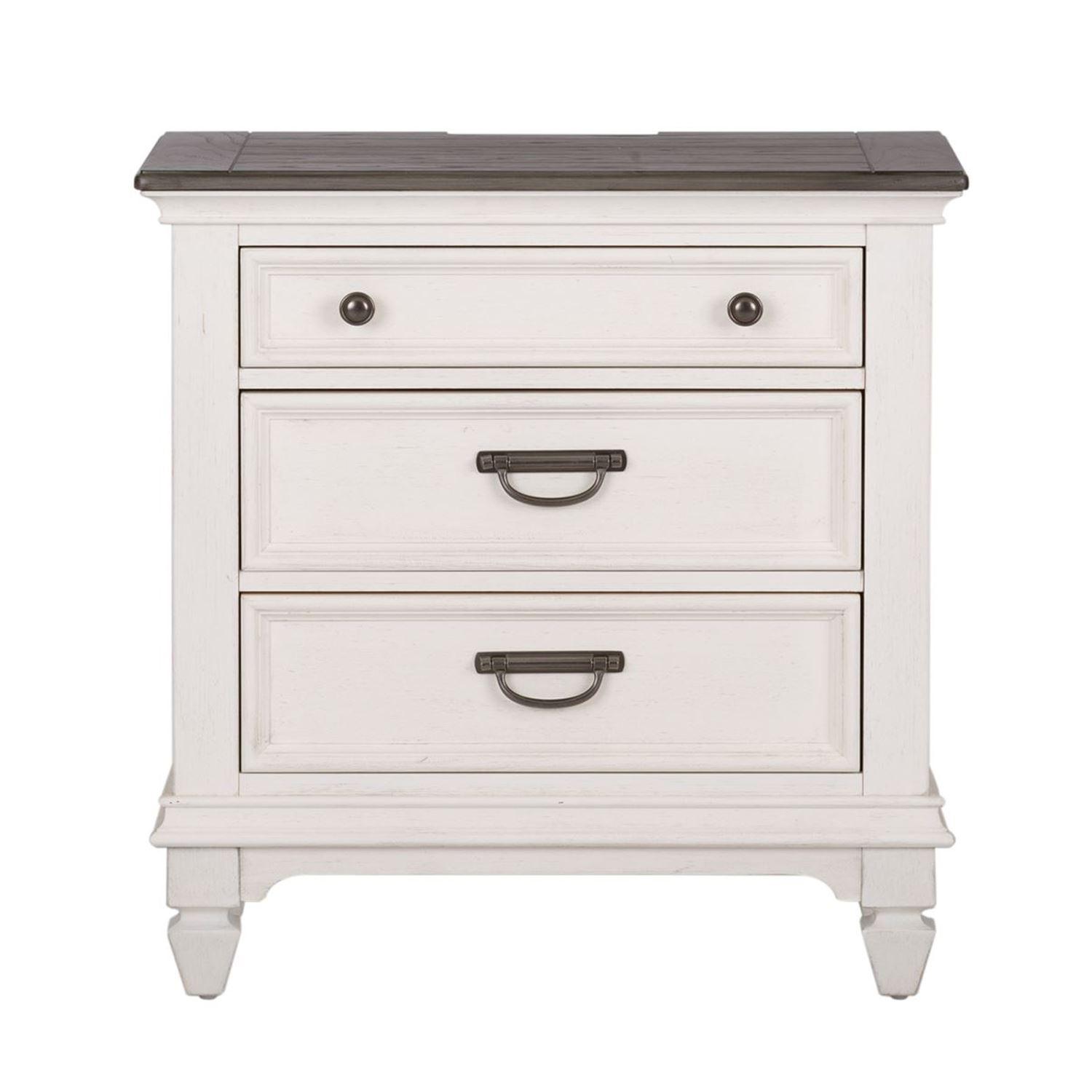 

    
Cottage White Wood Nightstand Allyson Park (417-BR) Liberty Furniture
