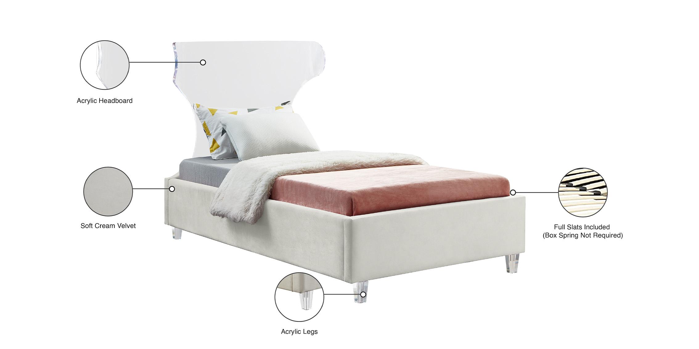 

    
Meridian Furniture GHOST GhostCream-T Platform Bed Cream GhostCream-T
