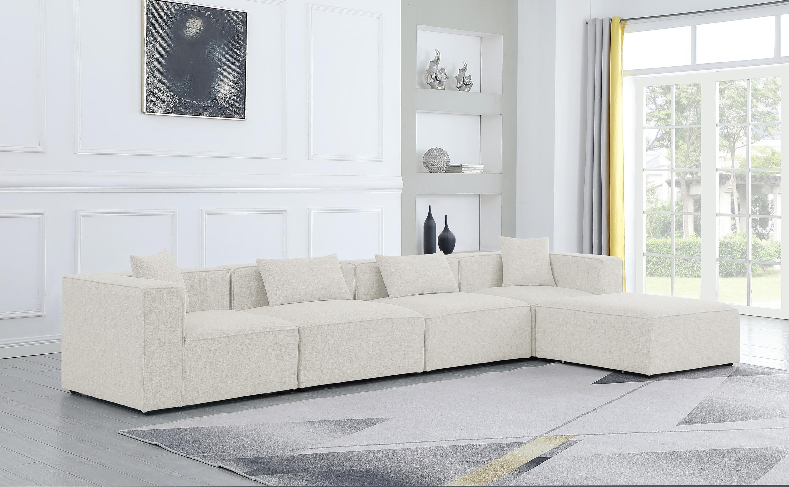 

        
Meridian Furniture CUBE 630Cream-Sec5A Modular Sectional Sofa Cream Linen 94308264141
