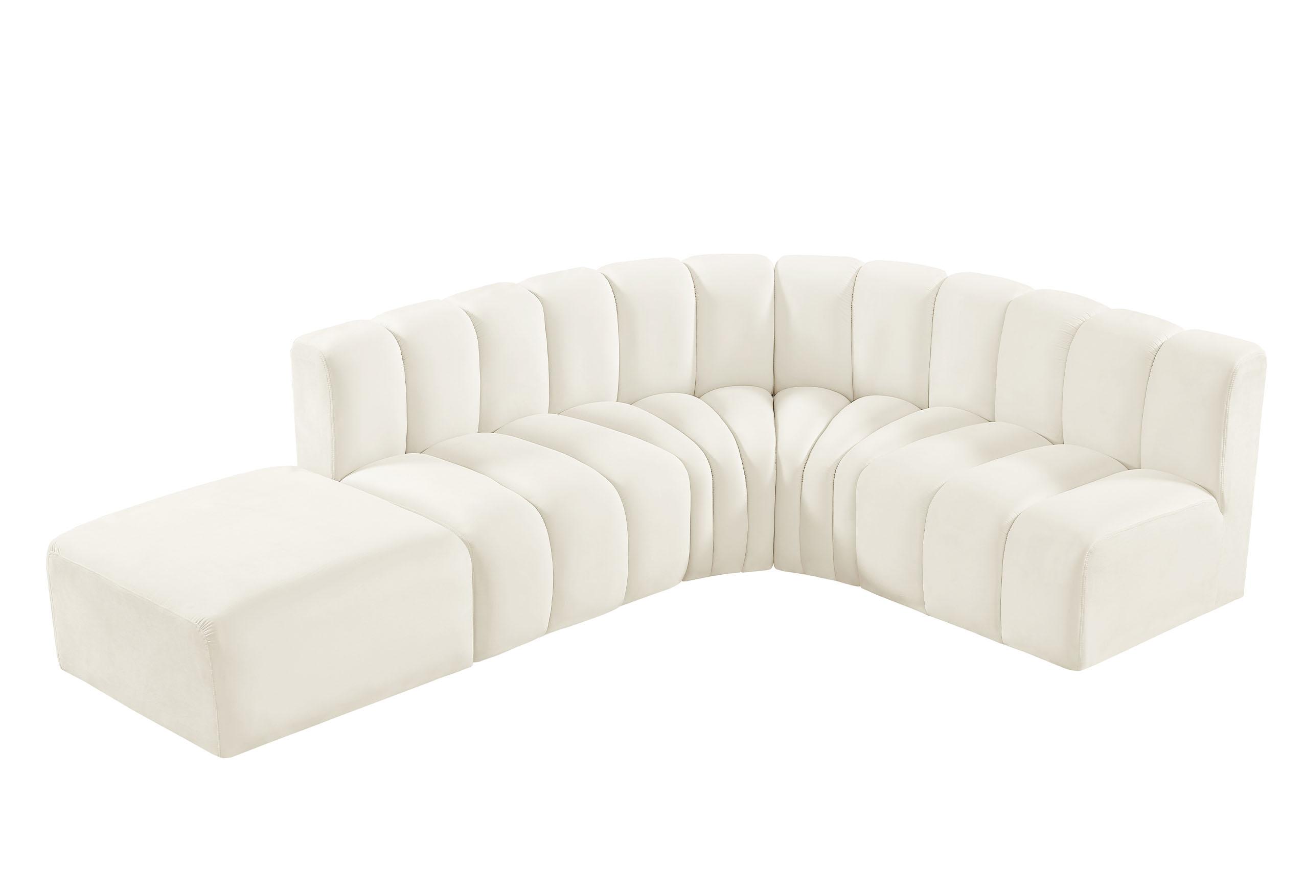 

    
103Cream-S5C Meridian Furniture Modular Sectional Sofa

