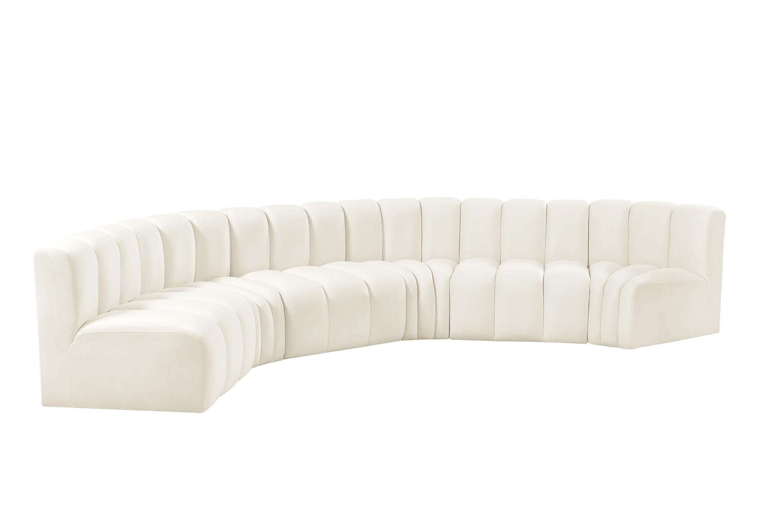

    
103Cream-S6B Meridian Furniture Modular Sectional Sofa
