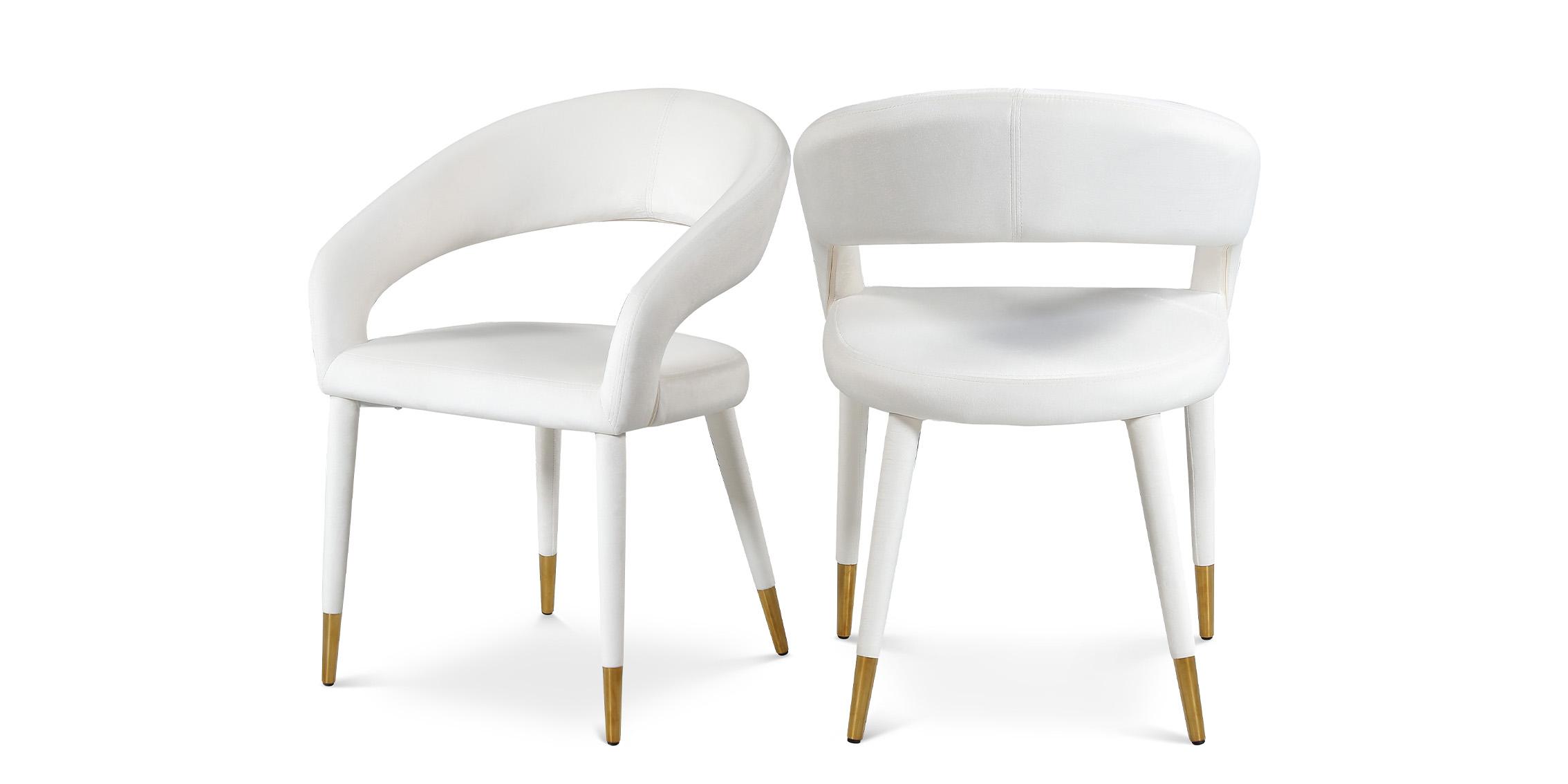 

    
Meridian Furniture DESTINY 537Cream-C Dining Chair Set Cream/Gold 537Cream-C-Set-2
