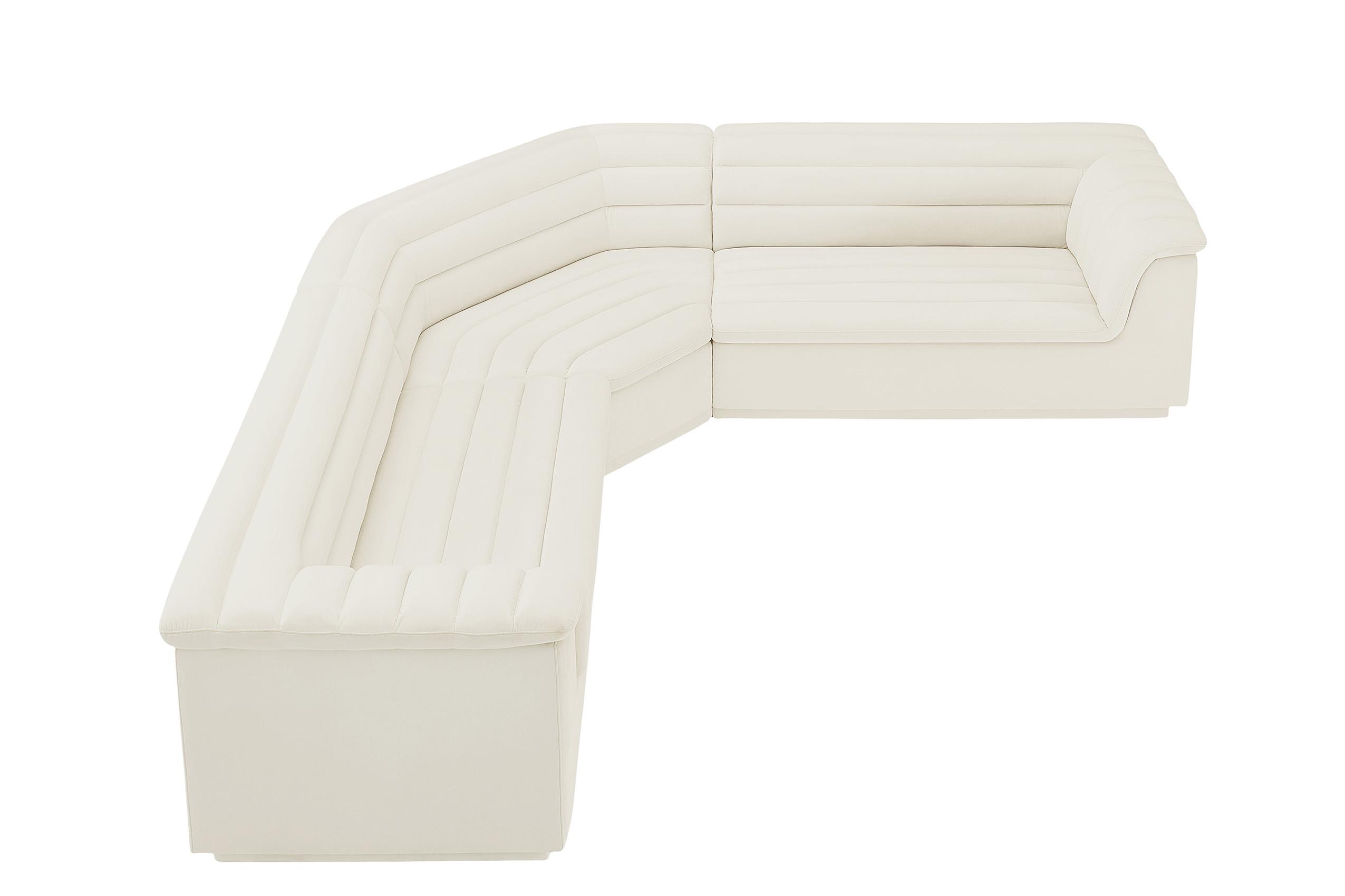 

        
Meridian Furniture CASCADE 194Cream-Sectional Modular Sectional Cream Velvet 94308304779
