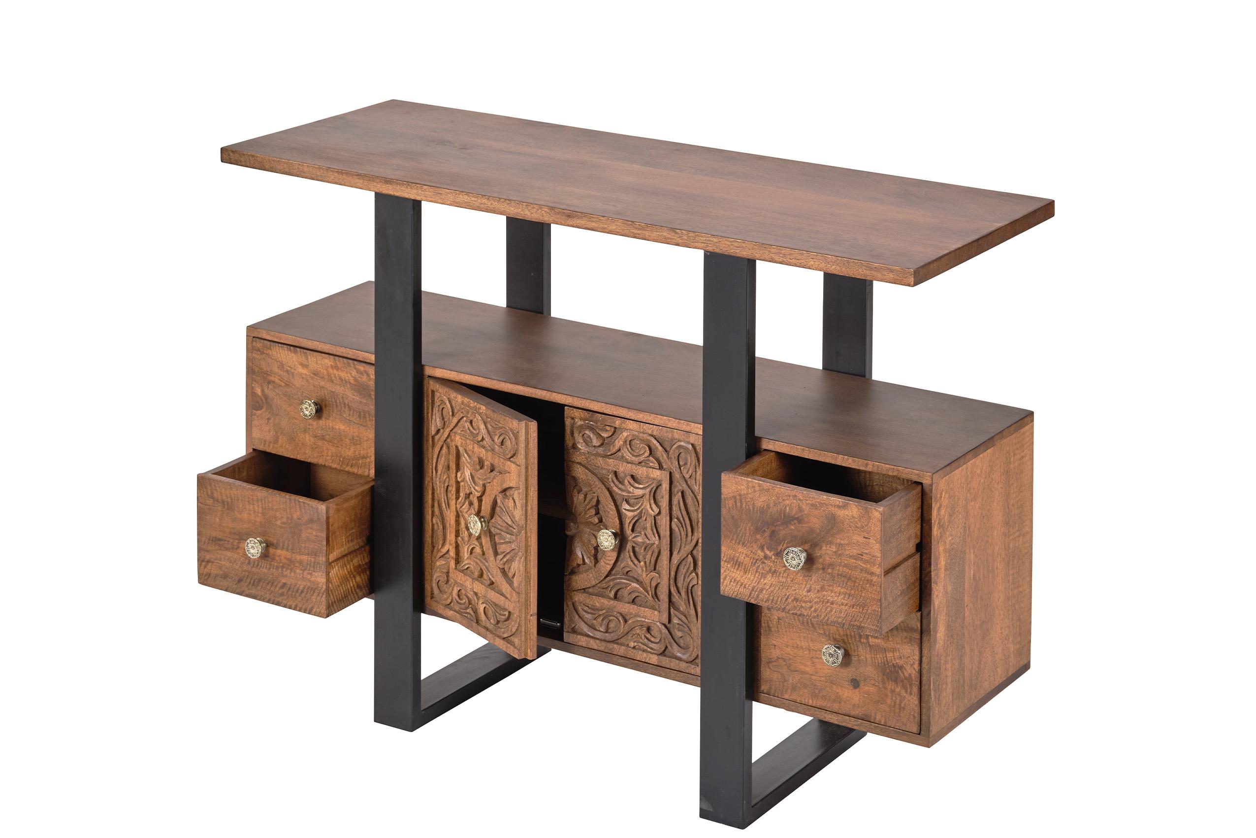 

    
JAIPUR HOME DYS-24351 Console Table Brown/Black DYS-24351
