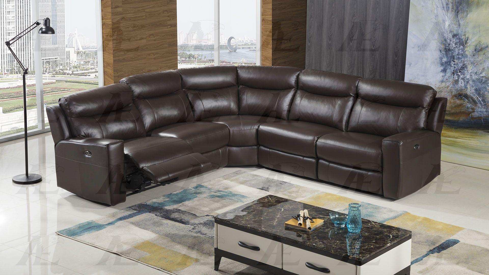 

                    
American Eagle Furniture EK-LH878M-DB Reclining Sectional Dark Brown Top grain leather Purchase 
