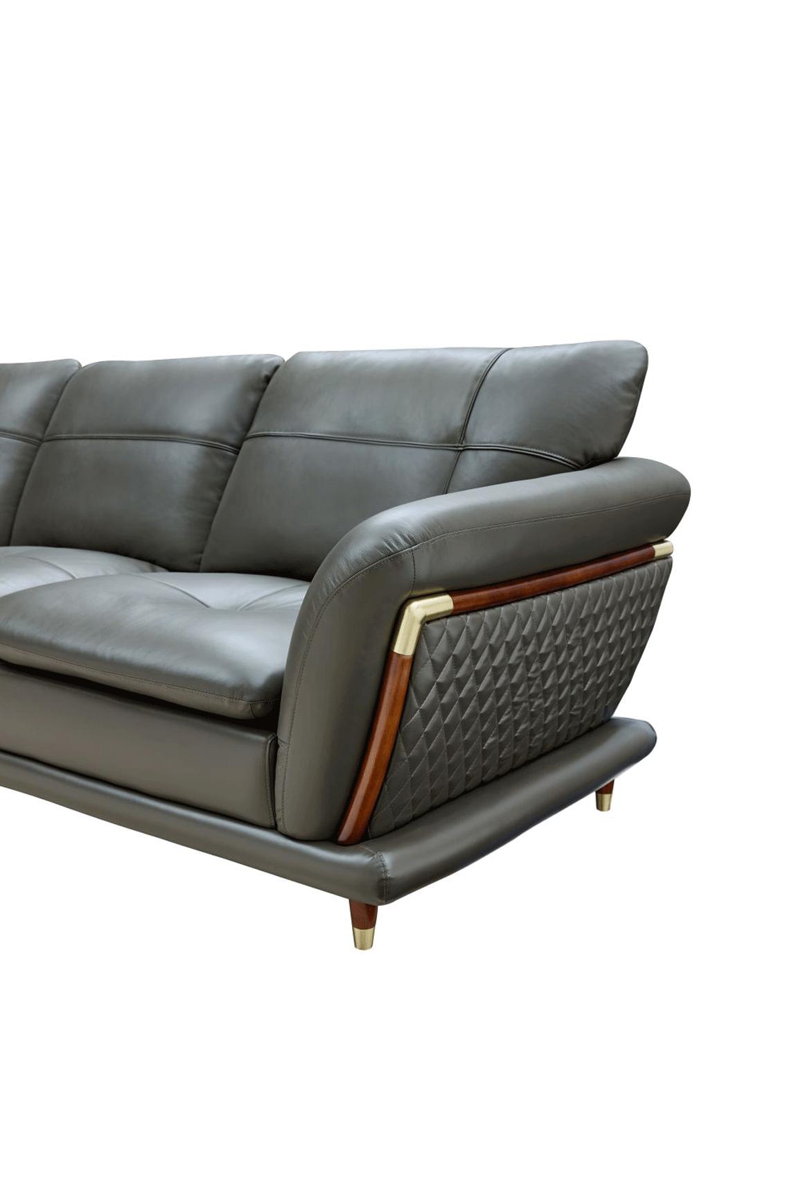 

                    
Buy Dark Grey Top-grain Leather Sectional Sofa Contemporary ESF 9180

