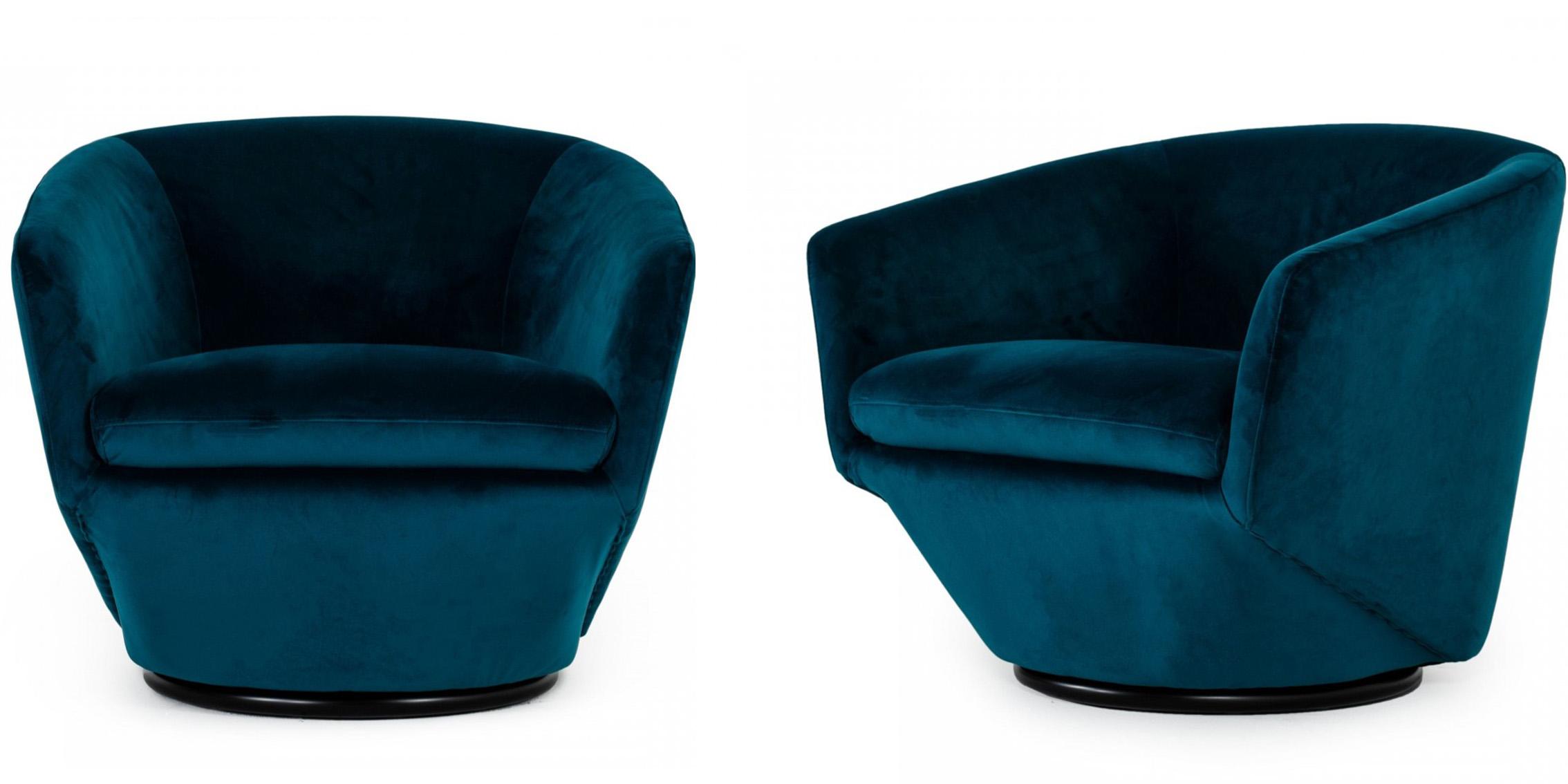 

    
Dark Teal Fabric Accent Chair Set 2 Divani Casa Tyson VIG Modern Contemporary
