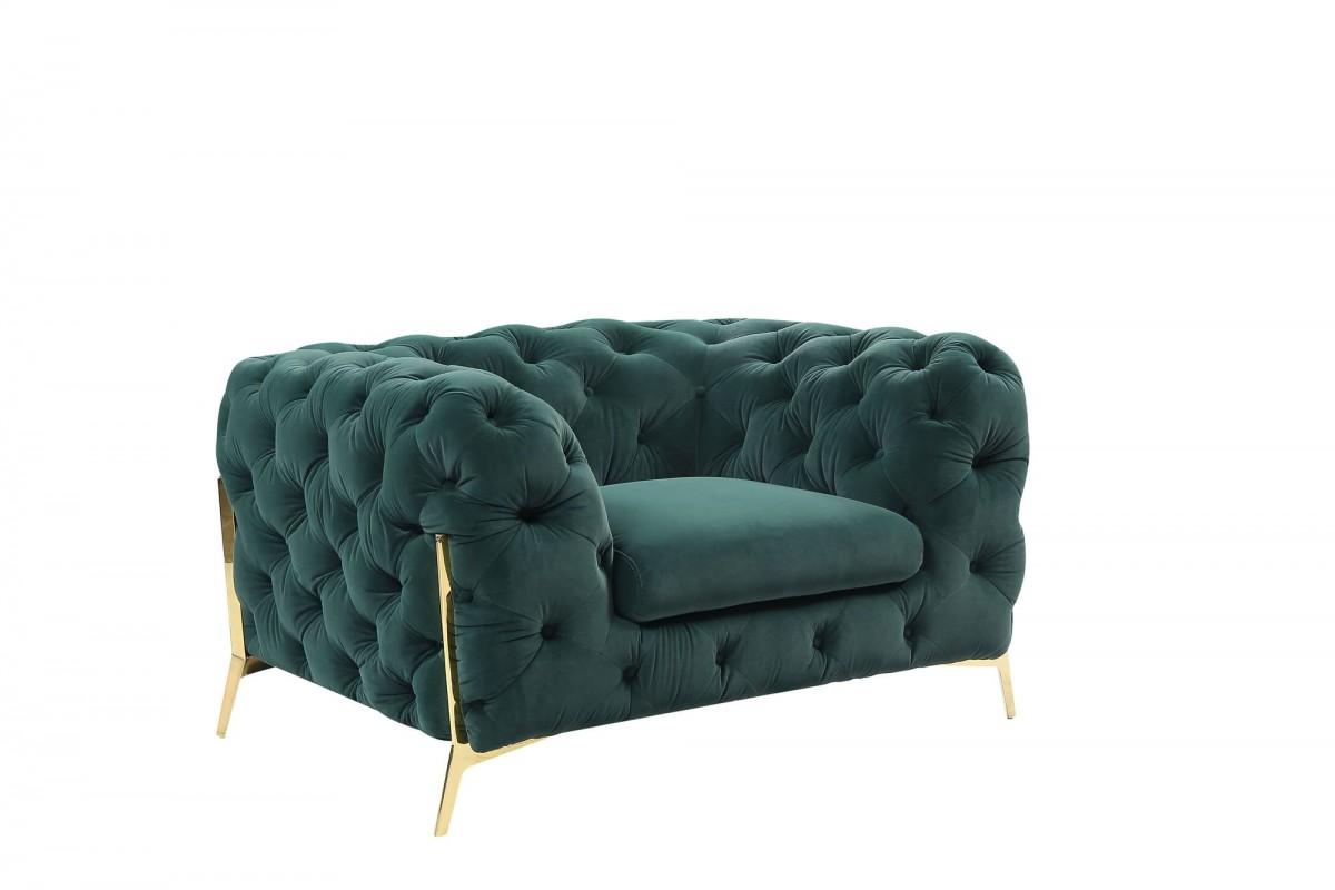 

    
Deluxe Emerald Velvet Tufted Arm Chair Set 2 Pcs VIG Divani Casa Sheila Modern
