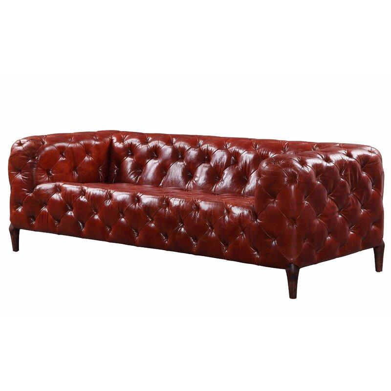 

    
Deluxe Merlot Top Grain Leather Orsin 55070 Acme Transitional Chesterfield Style

