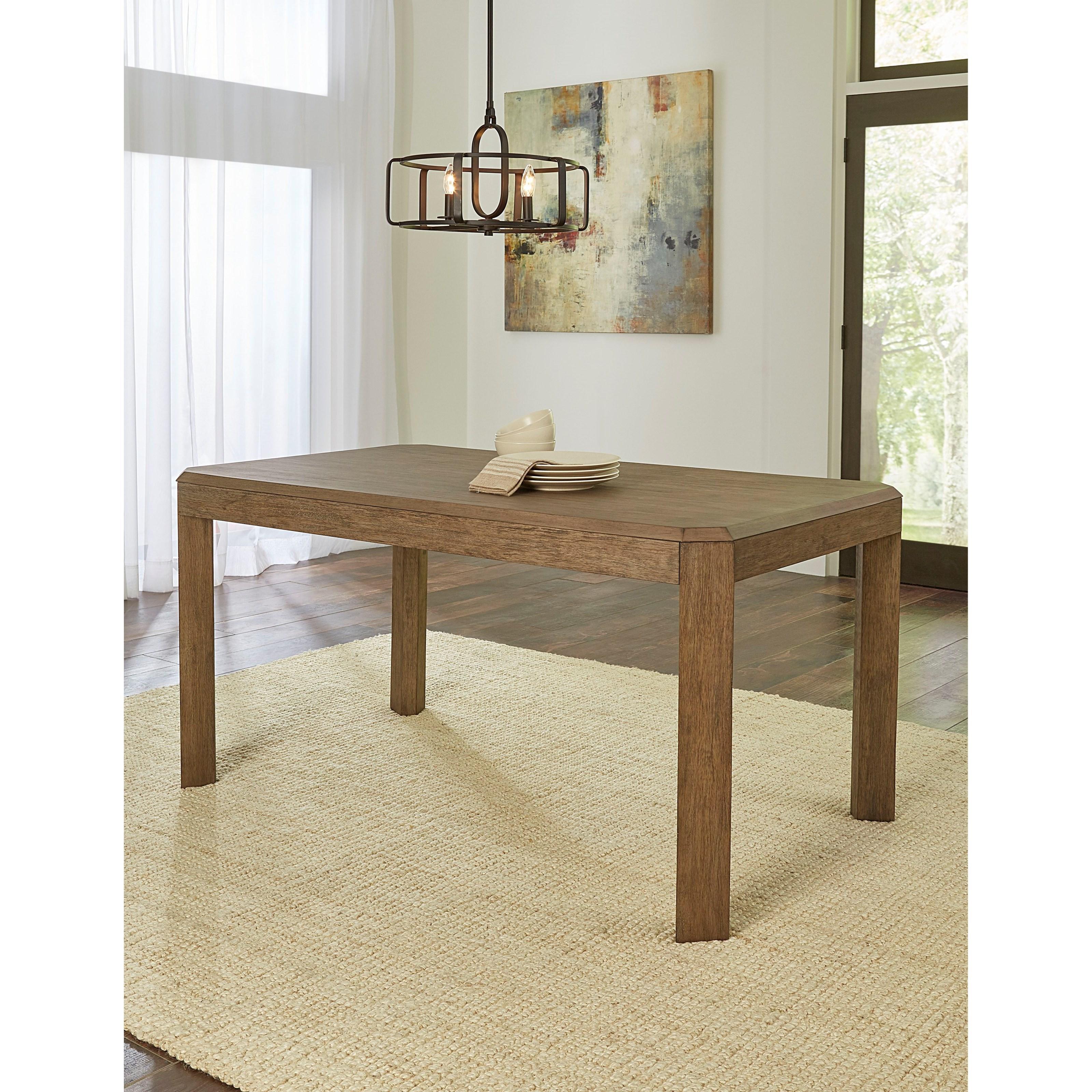 

    
Dining Table in Toffee with Beveled Table Edge ACADIA by Modus Furniture
