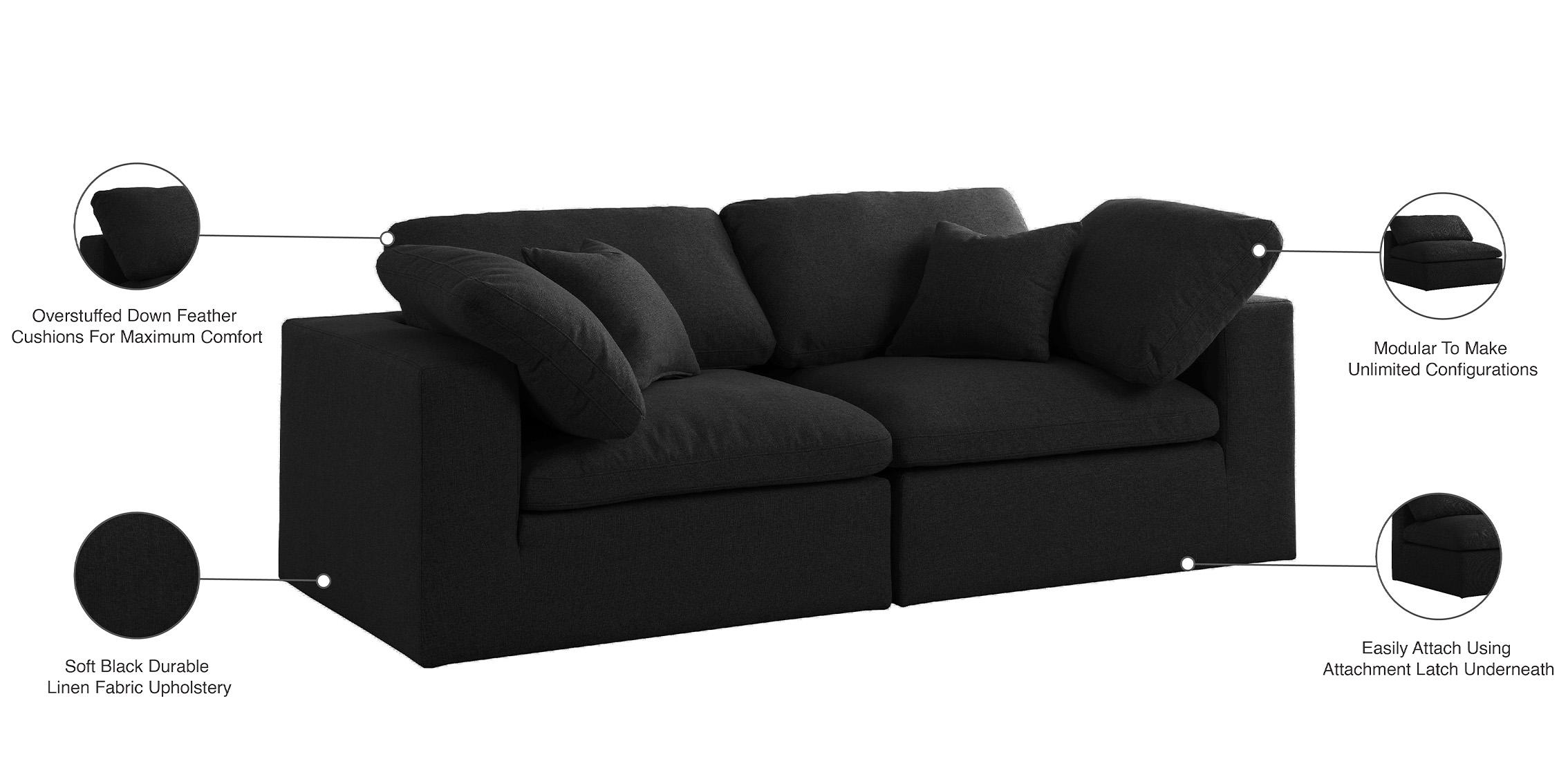 

    
601Black-S80 Meridian Furniture Modular Sofa
