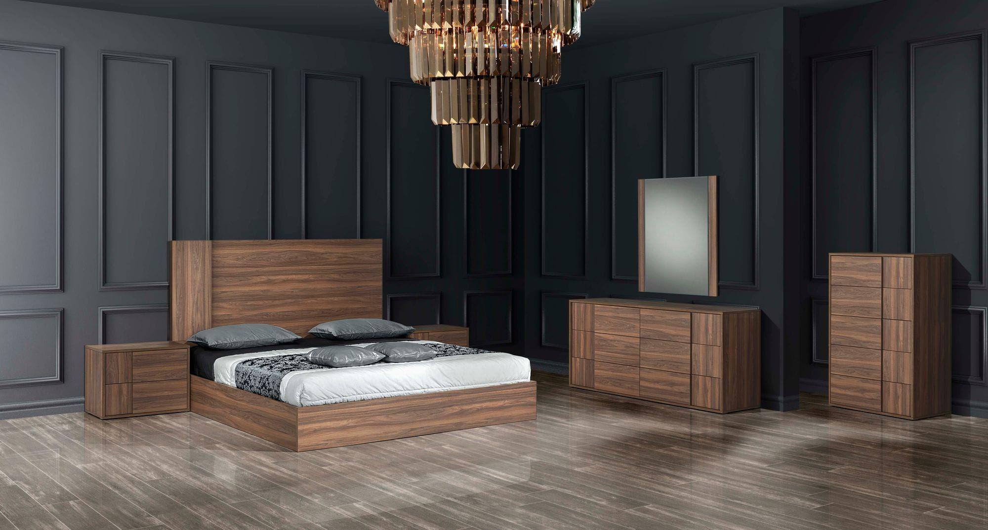 

    
 Photo  Walnut King Size Panel Bedroom Set 6Pcs by VIG Nova Domus Asus
