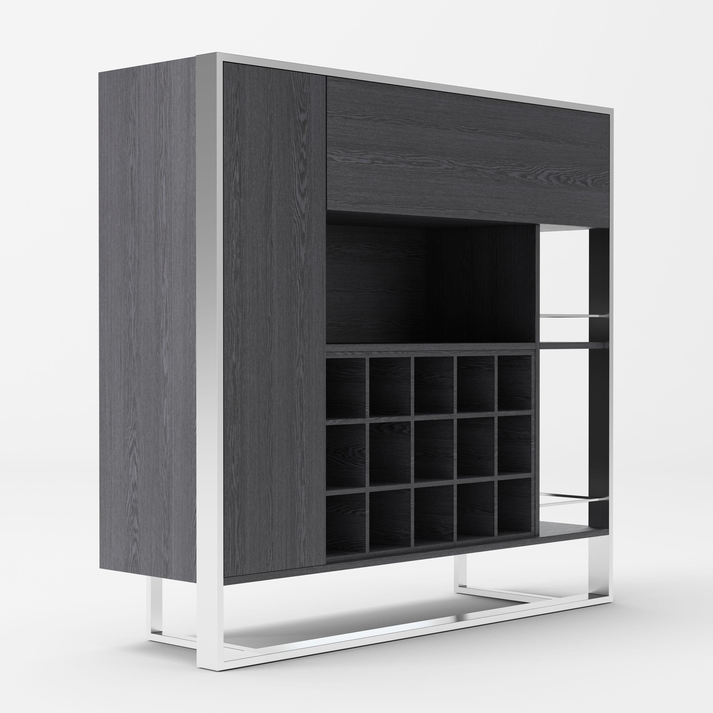 

    
VIG Furniture Fauna Wine Cabinet Gray VGBBBN-2W-CAB
