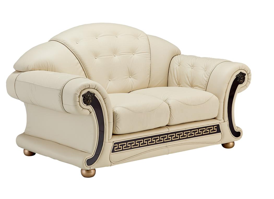 

                    
ESF Apolo Ivory Sofa Loveseat and Chair Set Ivory Top grain leather Purchase 
