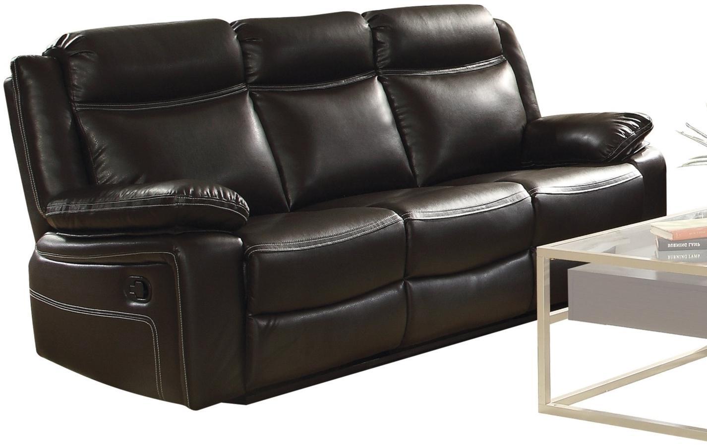 

    
Espresso Bycast Leather Motion Sofa Set 2 Modern Corra 52050 Acme Contemporary
