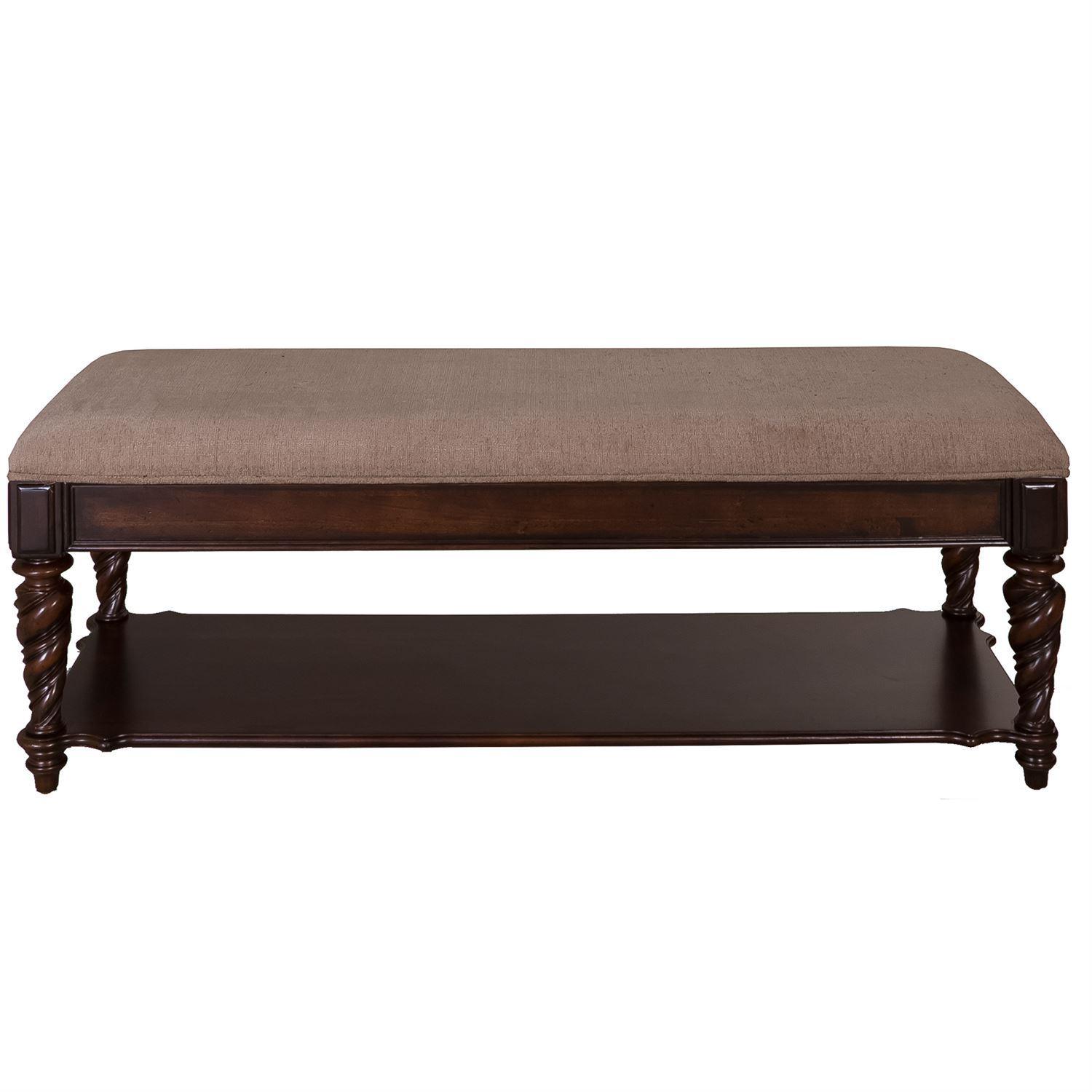 

    
European Traditional Brown Wood Bench Arbor Place (575-BR) Liberty Furniture
