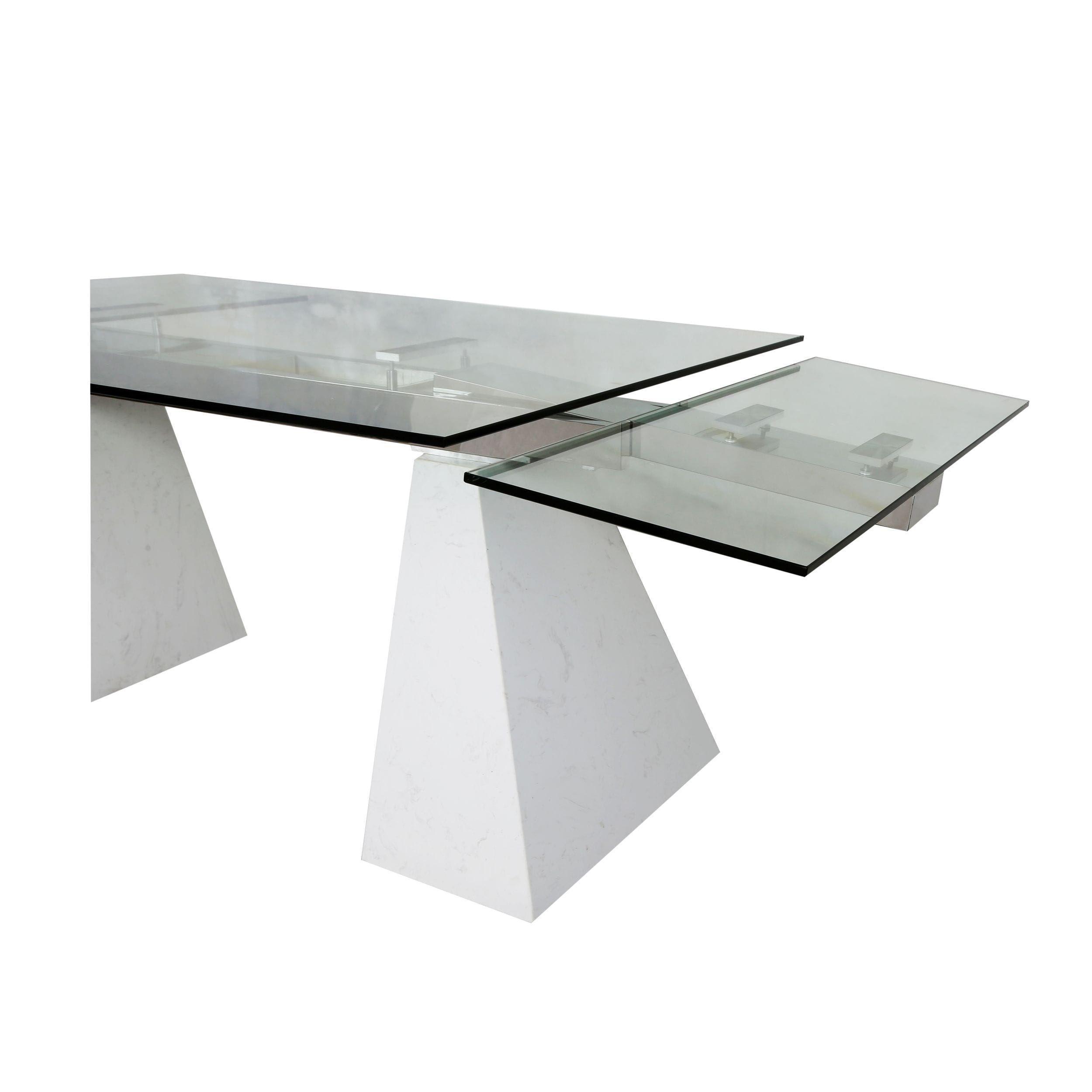 

    
VIG Furniture Latrobe Dining Table Glass VGYFDT8765-5-DT-WHT
