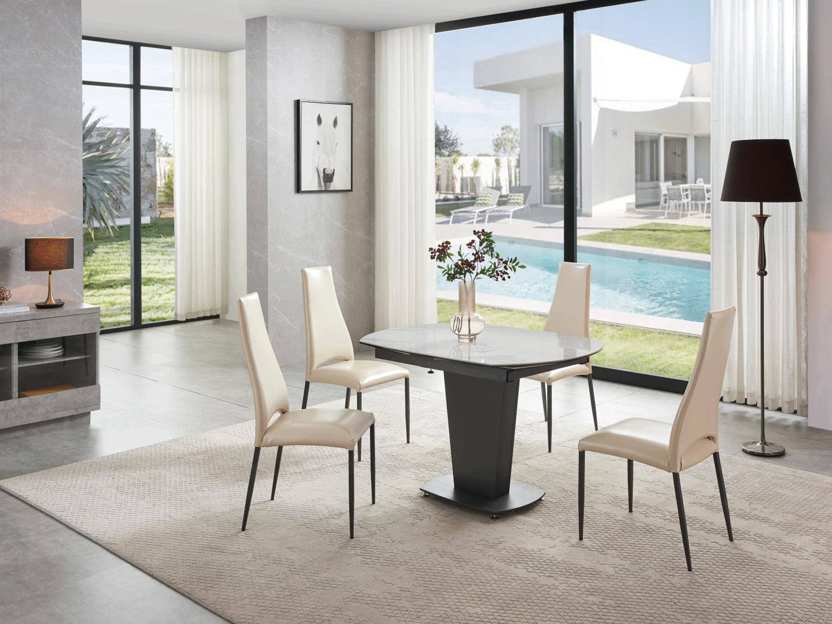 

    
2417TABLEWHITE-4PC ESF Dining Table Set
