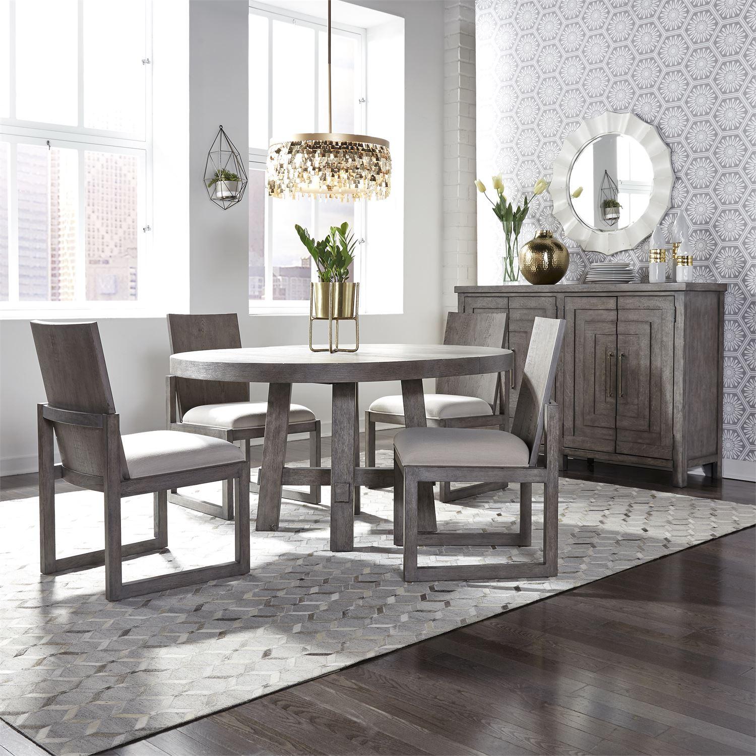 

    
Dusty Charcoal Dining Room Set 5 Modern Farmhouse 406-DR-O5ROS Liberty Furniture
