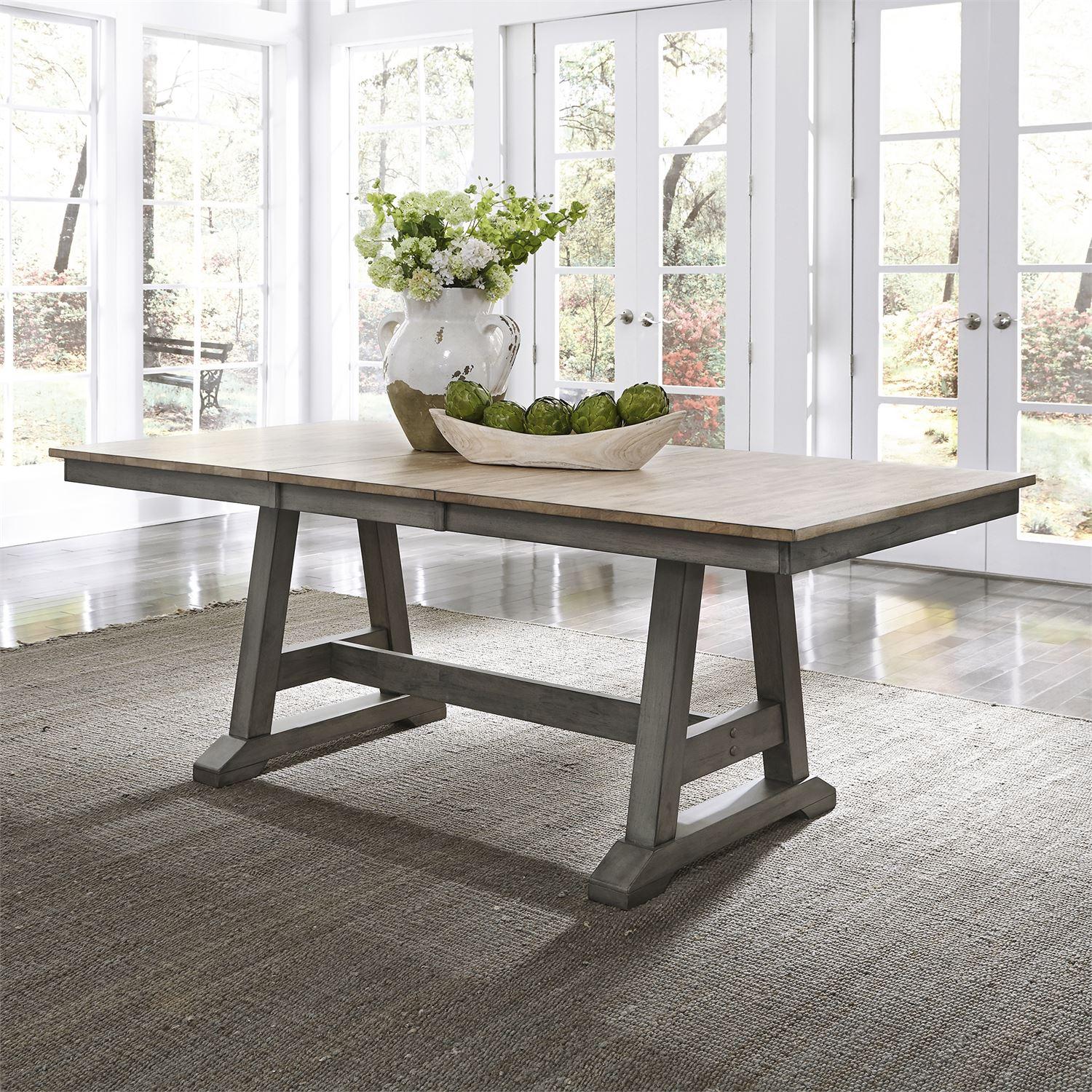 Farmhouse Dining Table Lindsey Farm  (62-CD) Dining Table 62-CD-TRS in Gray 