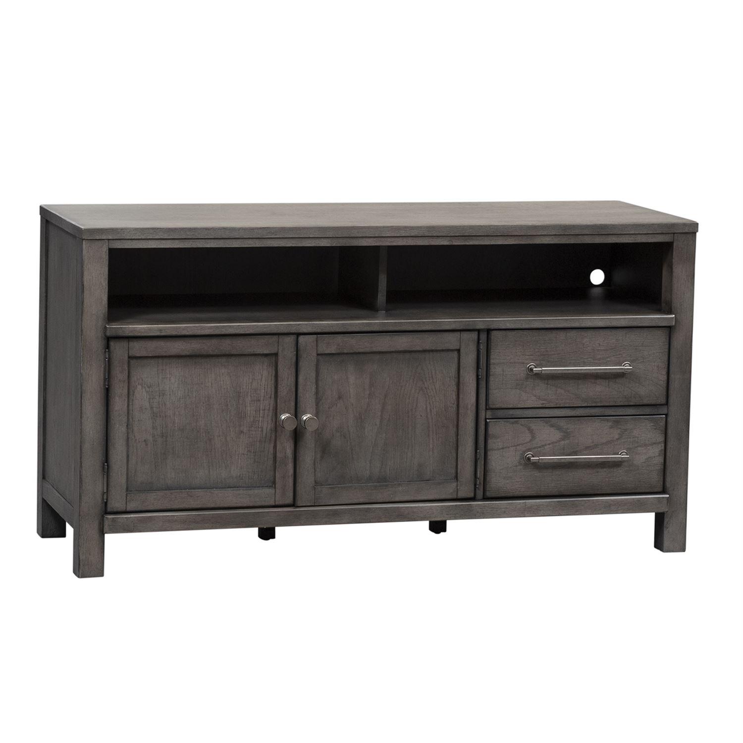 

    
Liberty Furniture Modern Farmhouse  (406-ENTW) TV Stand TV Stand Gray 406-TV56
