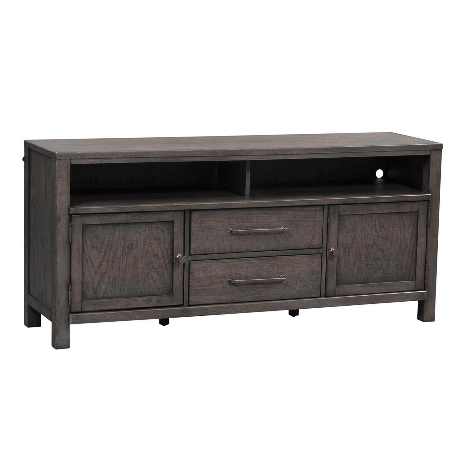 

    
Liberty Furniture Modern Farmhouse  (406-ENTW) TV Stand TV Stand Gray 406-TV66
