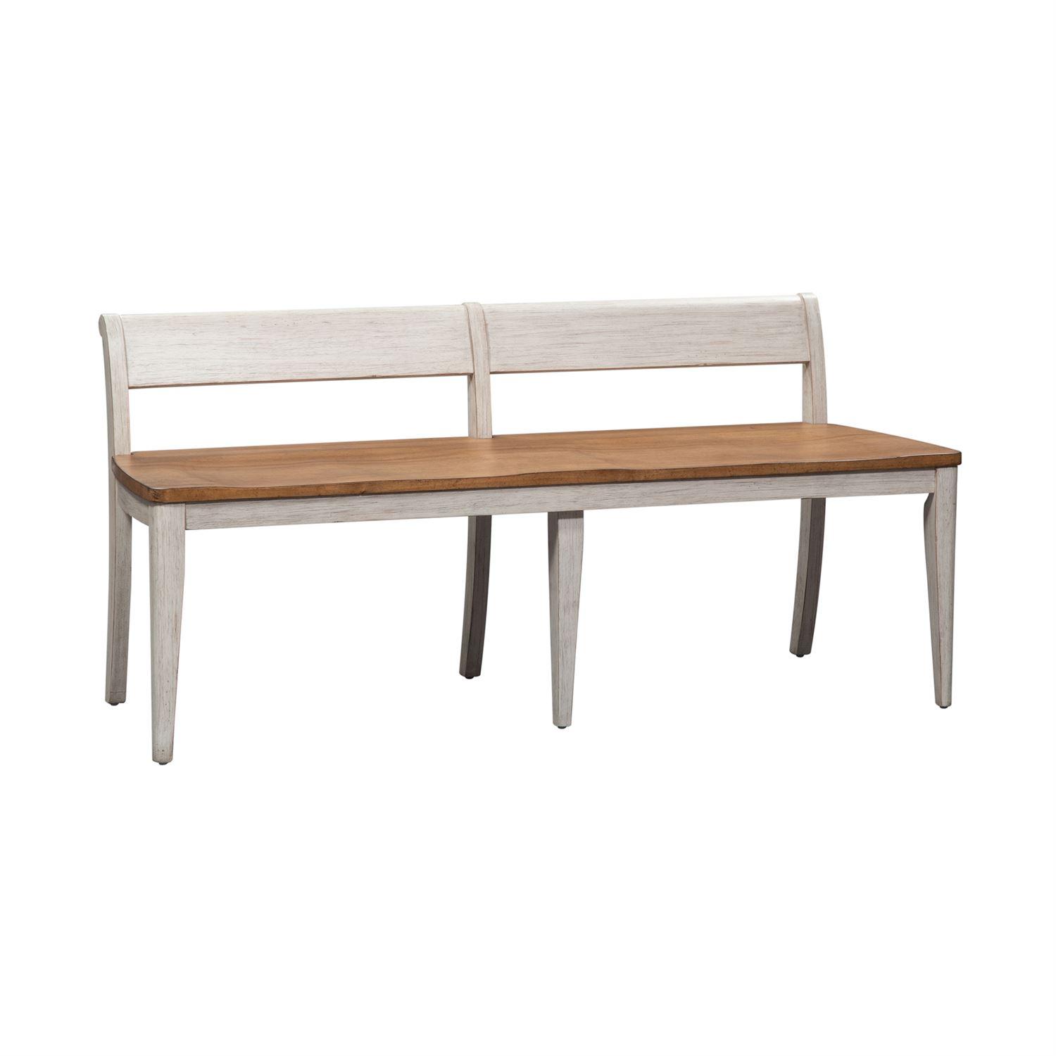 

    
Liberty Furniture Farmhouse Reimagined  (652-DR) Bench Bench White 652-C9000B
