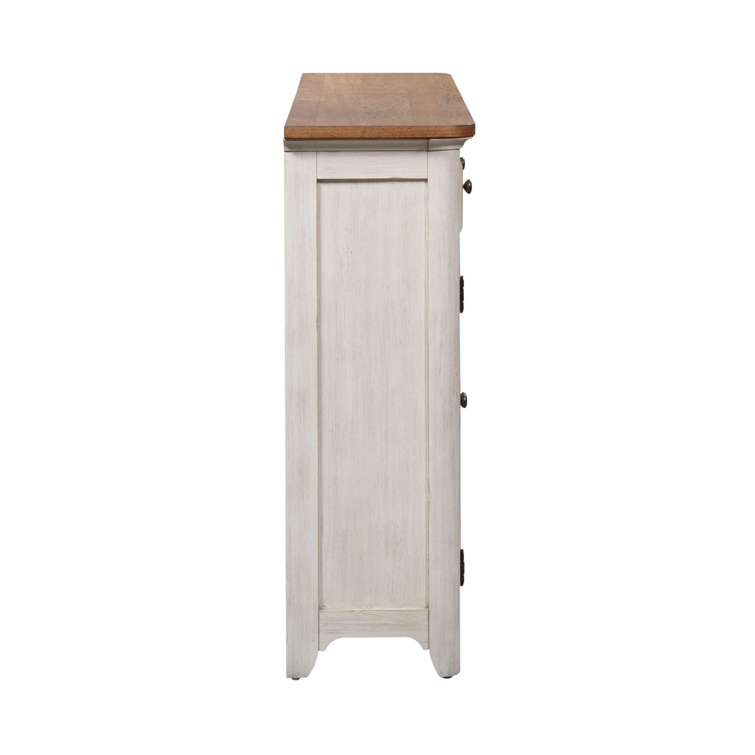 

    
652-HB7644 Antique White Finish with Chestnut Top Buffet Farmhouse Reimagined 652-HB7644 Liberty Furniture
