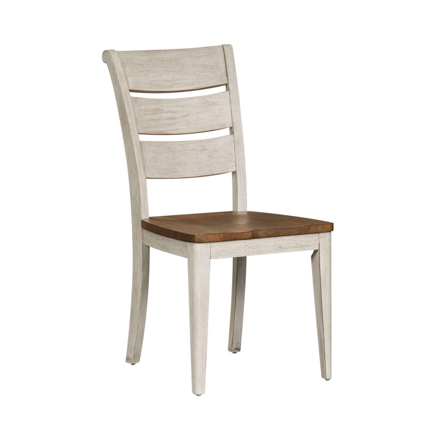Farmhouse Dining Side Chair Farmhouse Reimagined  (652-DR) Dining Side Chair 652-C2000S-Set-2 in White 